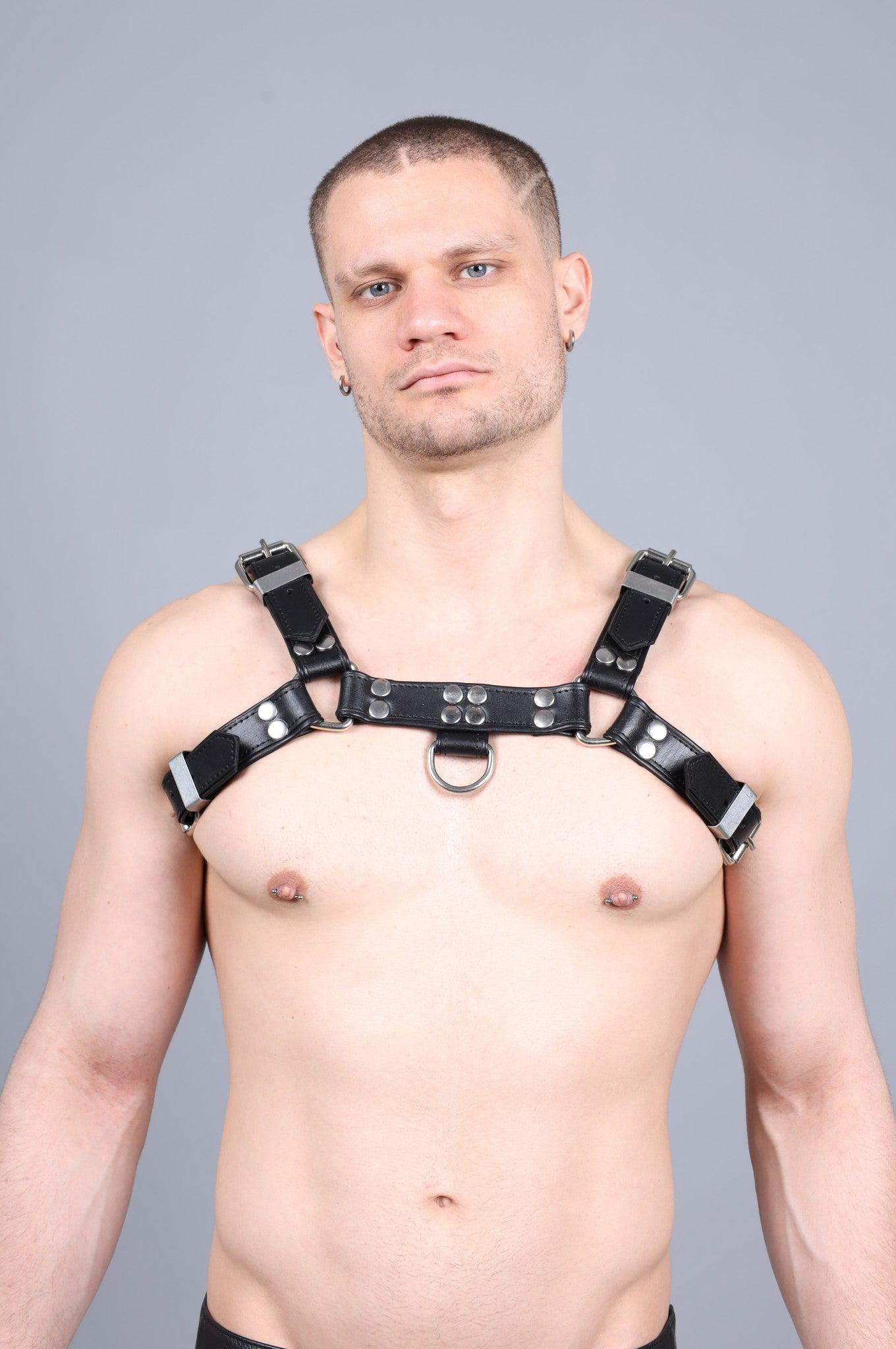 Leather Harness - Black at MR. Riegillio