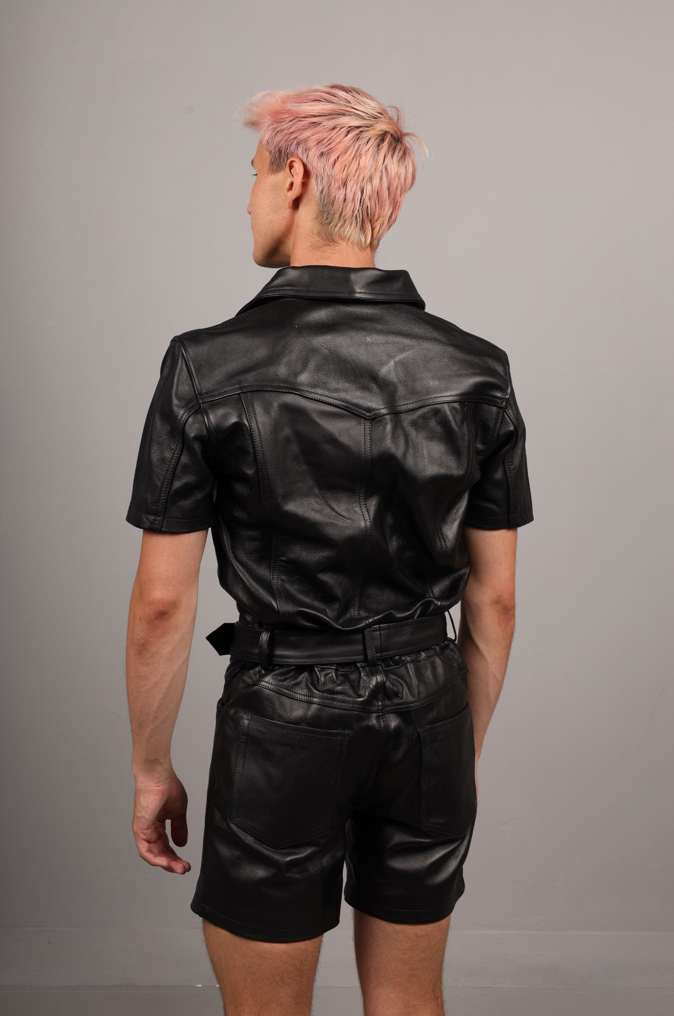 Black Leather Body - Trucker