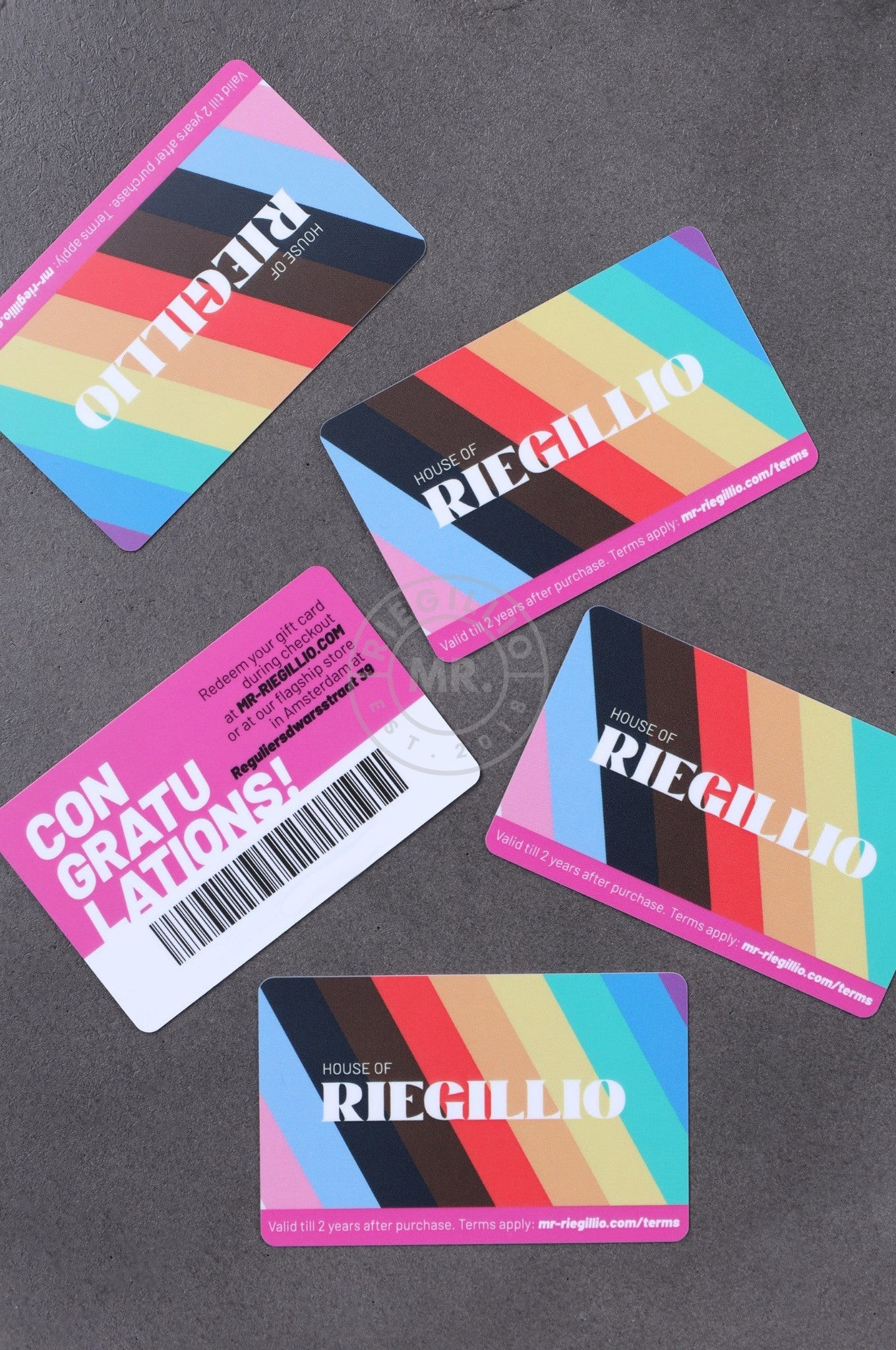 Printed Gift Card at MR. Riegillio