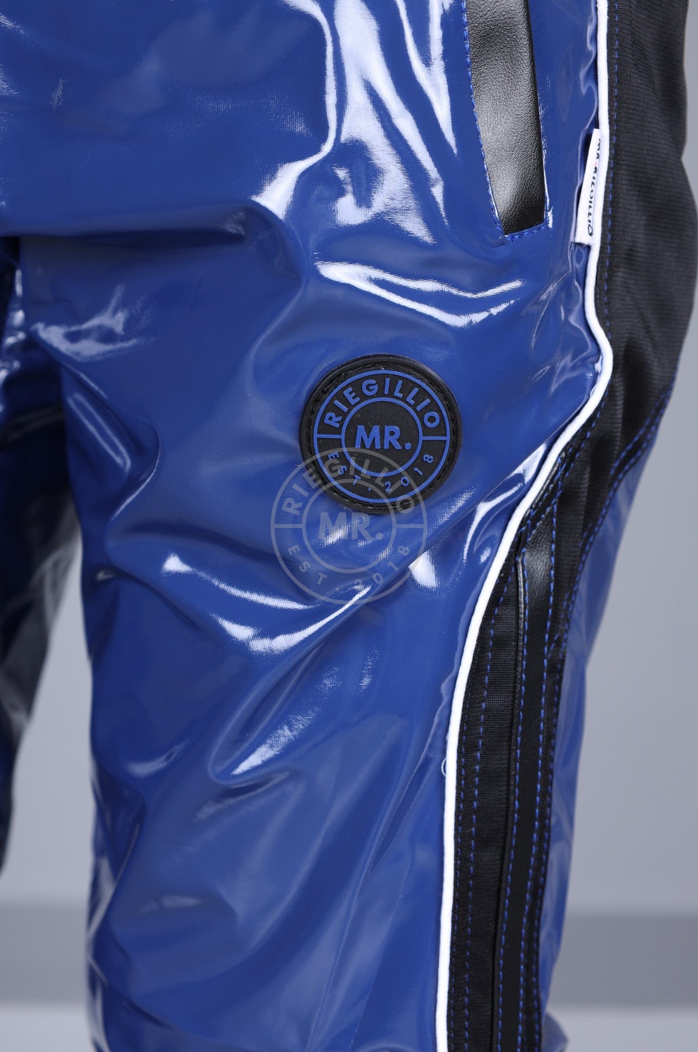PVC 24 Tracksuit Pants - Blue at MR. Riegillio