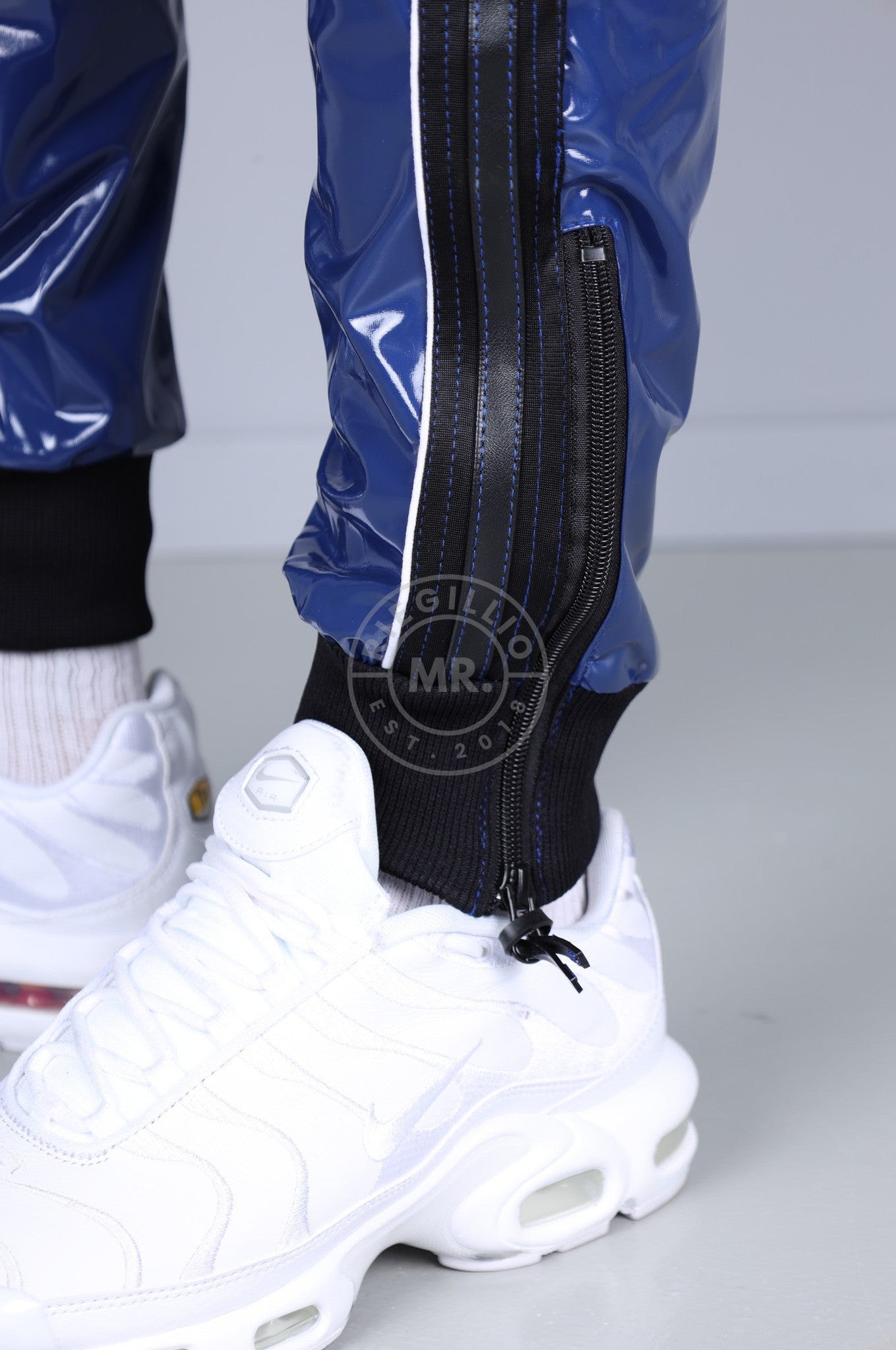 PVC 24 Tracksuit Pants - Blue at MR. Riegillio