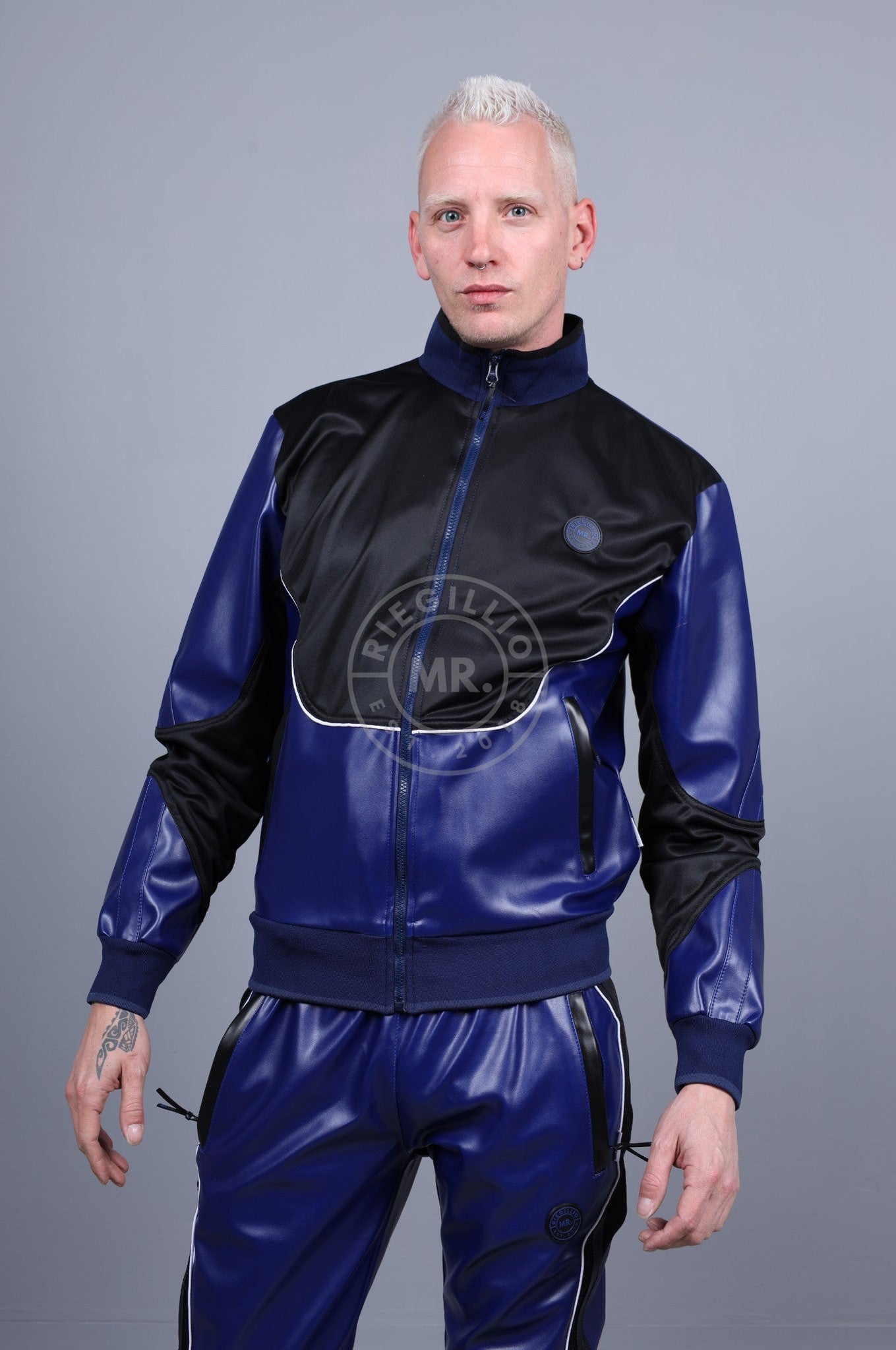 MR. 24 Tracksuit Jacket - Blue at MR. Riegillio