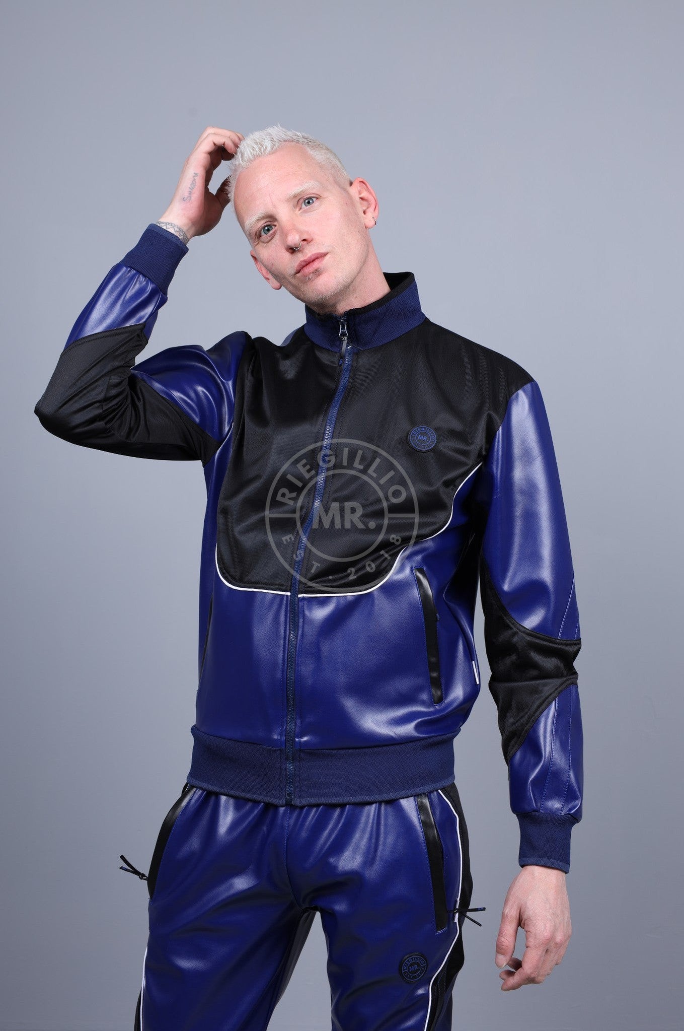 MR. 24 Tracksuit Jacket - Blue at MR. Riegillio