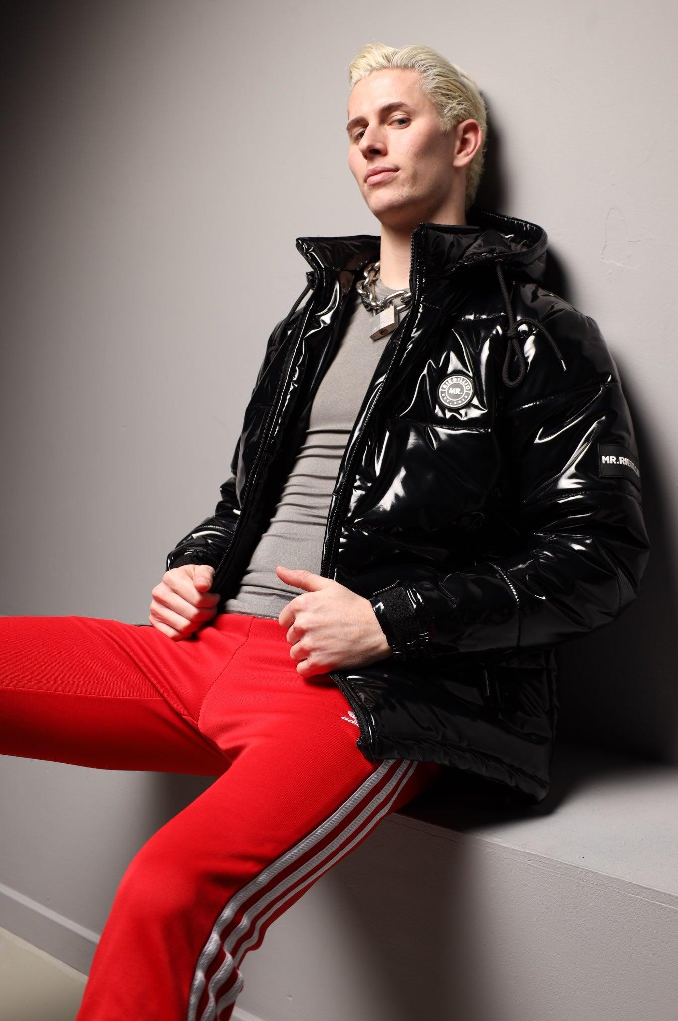 PVC Puffer Jacket - Black at MR. Riegillio