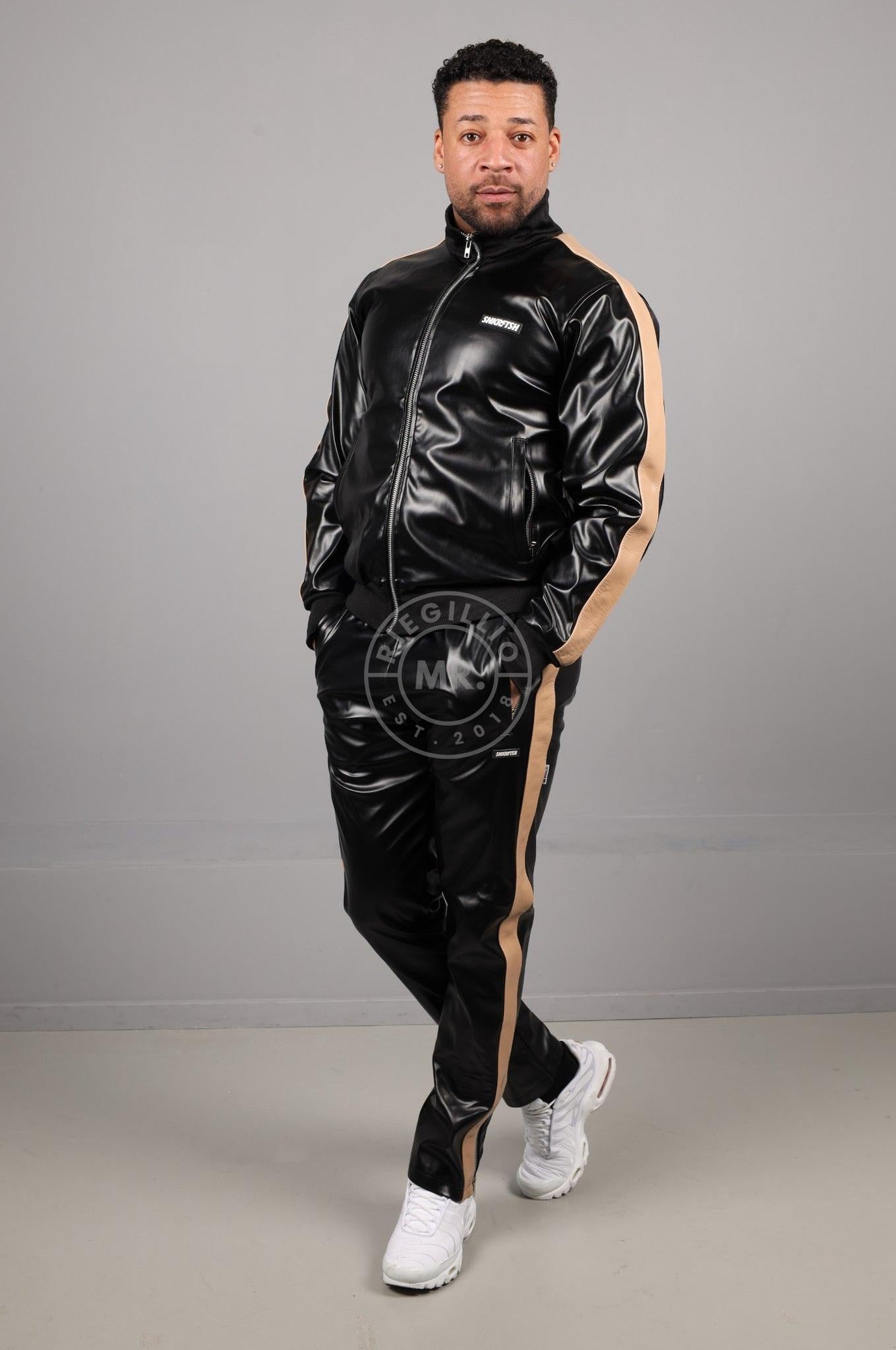 MR. X SNKRFTSH Tracksuit Jacket - Cream Stripe at MR. Riegillio