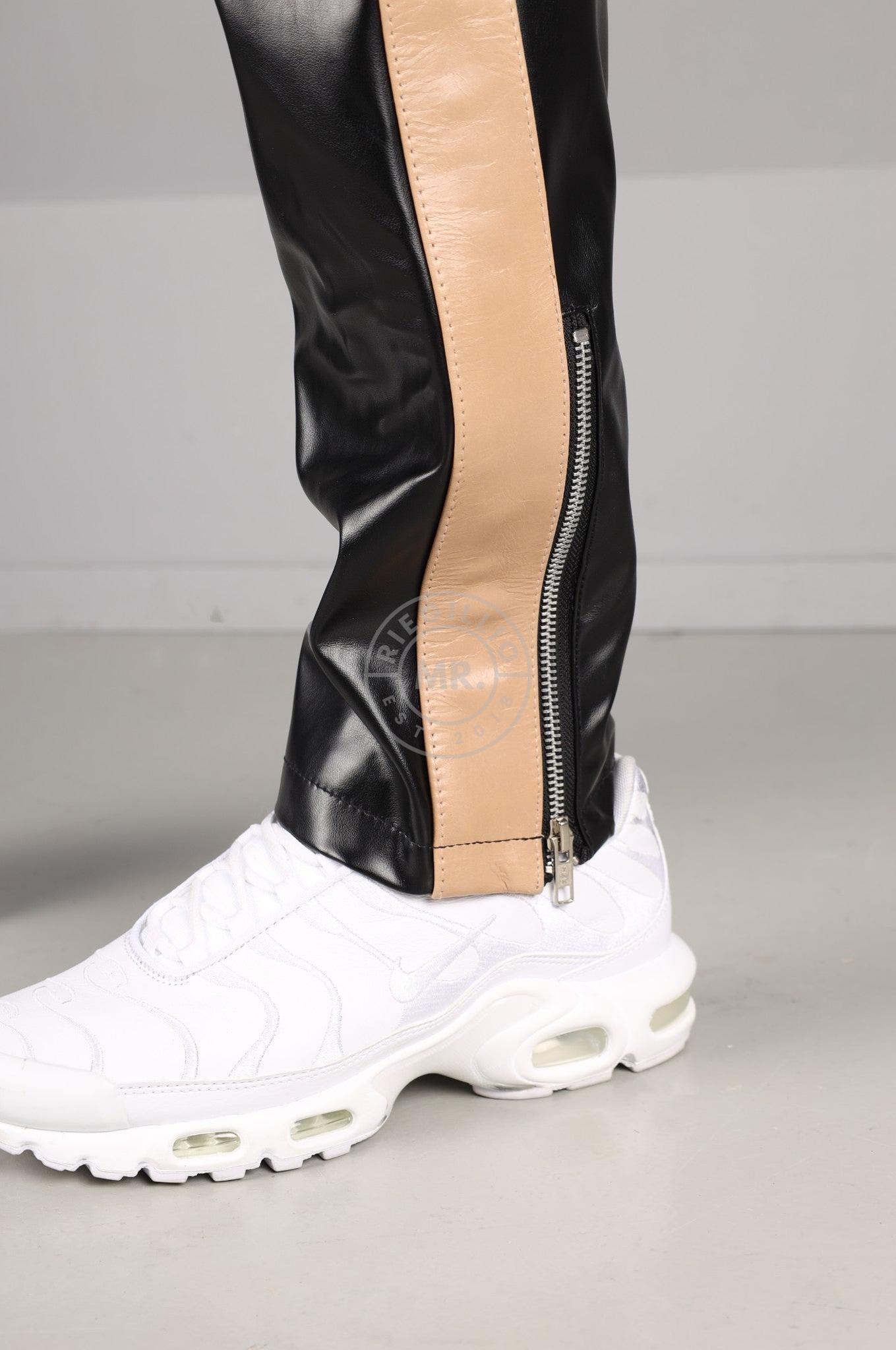 MR. X SNKRFTSH Tracksuit Pants - Cream Stripe at MR. Riegillio