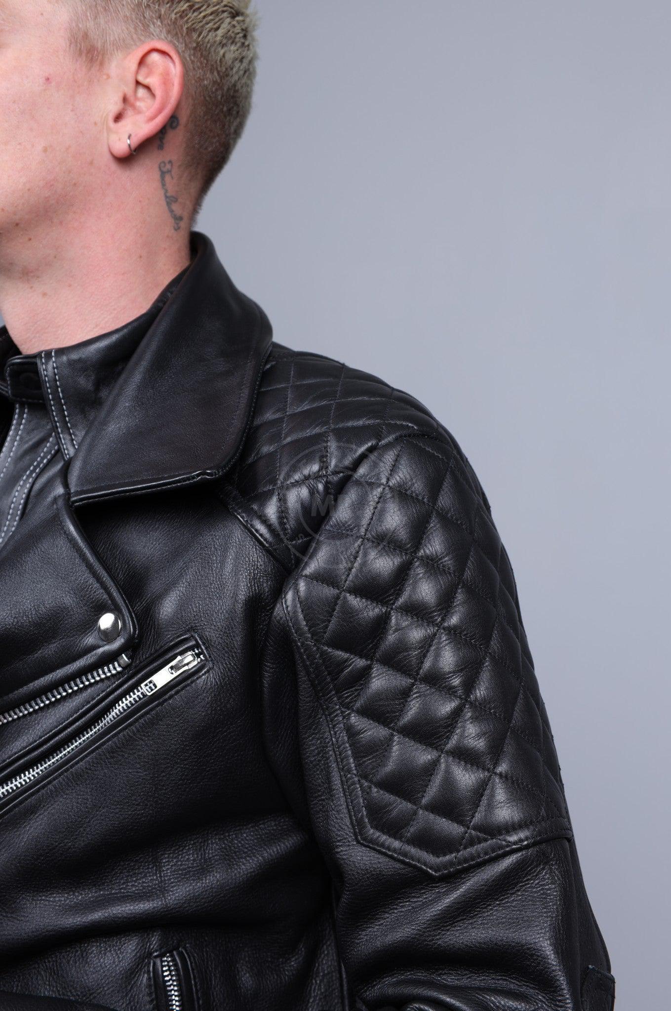 Leather Brando Jacket - Black Padding at MR. Riegillio