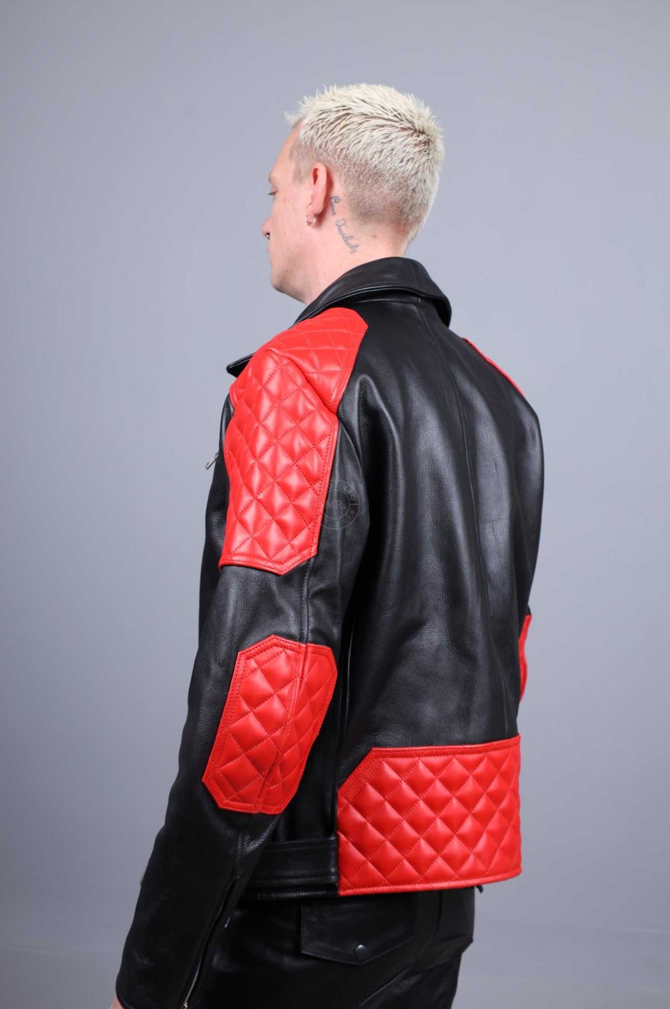 Leather Brando Jacket - Red Padding at MR. Riegillio