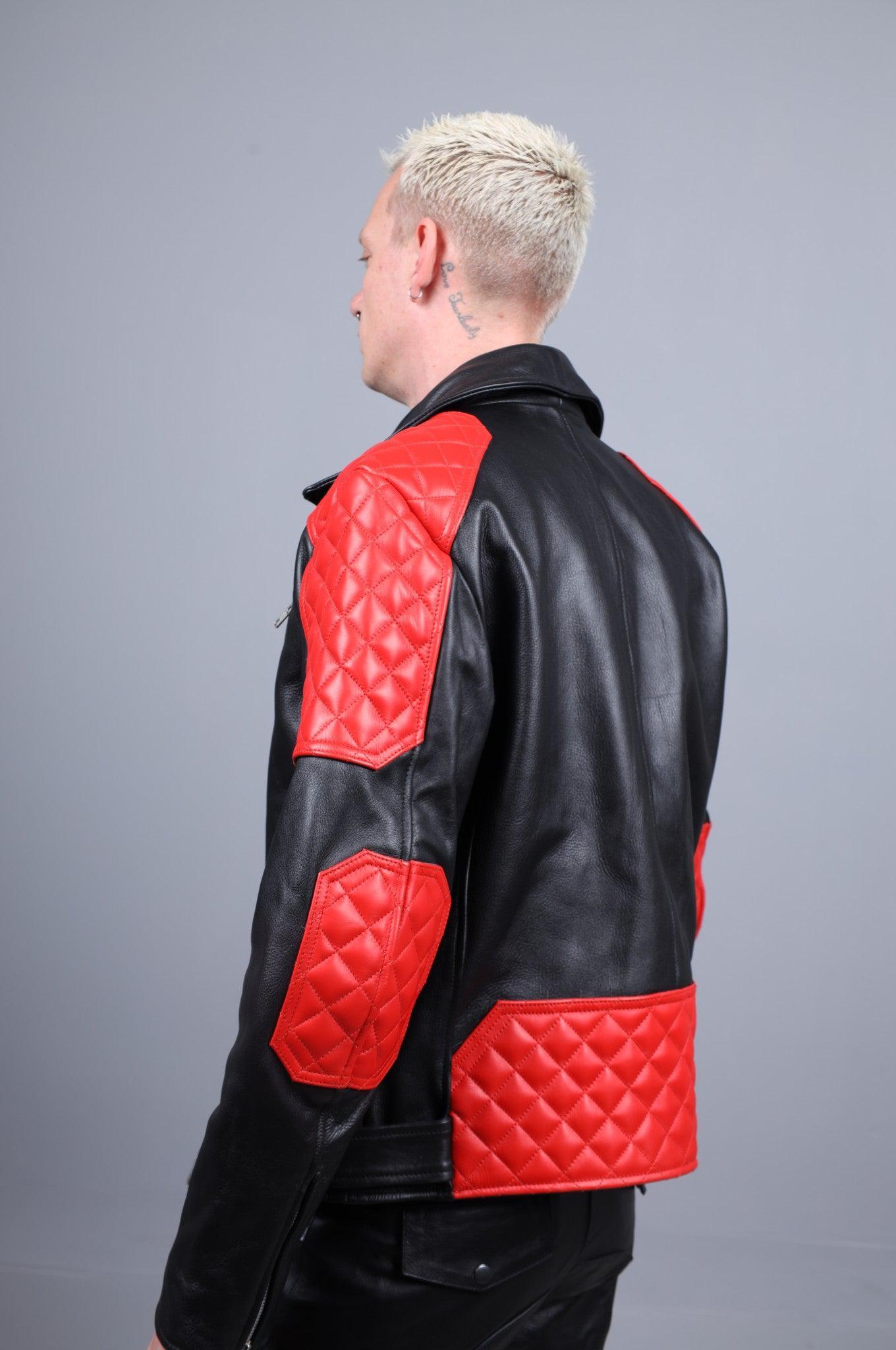 Leather Brando Jacket - Red Padding at MR. Riegillio