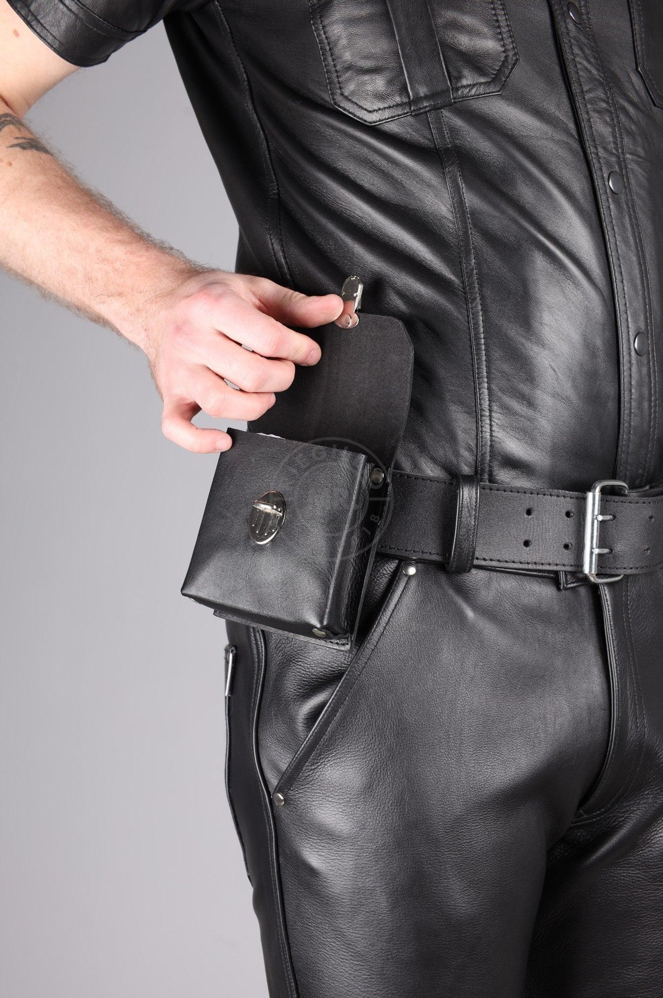 Black Soft Leather Belt Bag - Small at MR. Riegillio