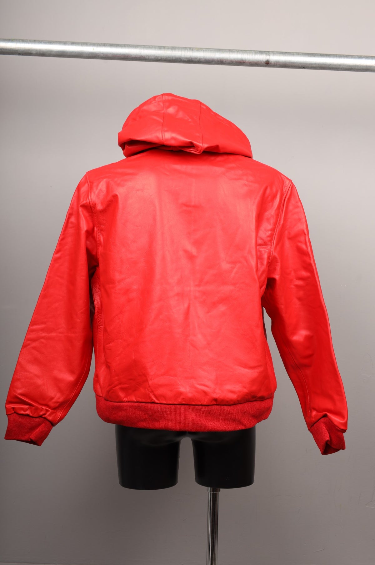 #137 Cowhide Leather Hoodie