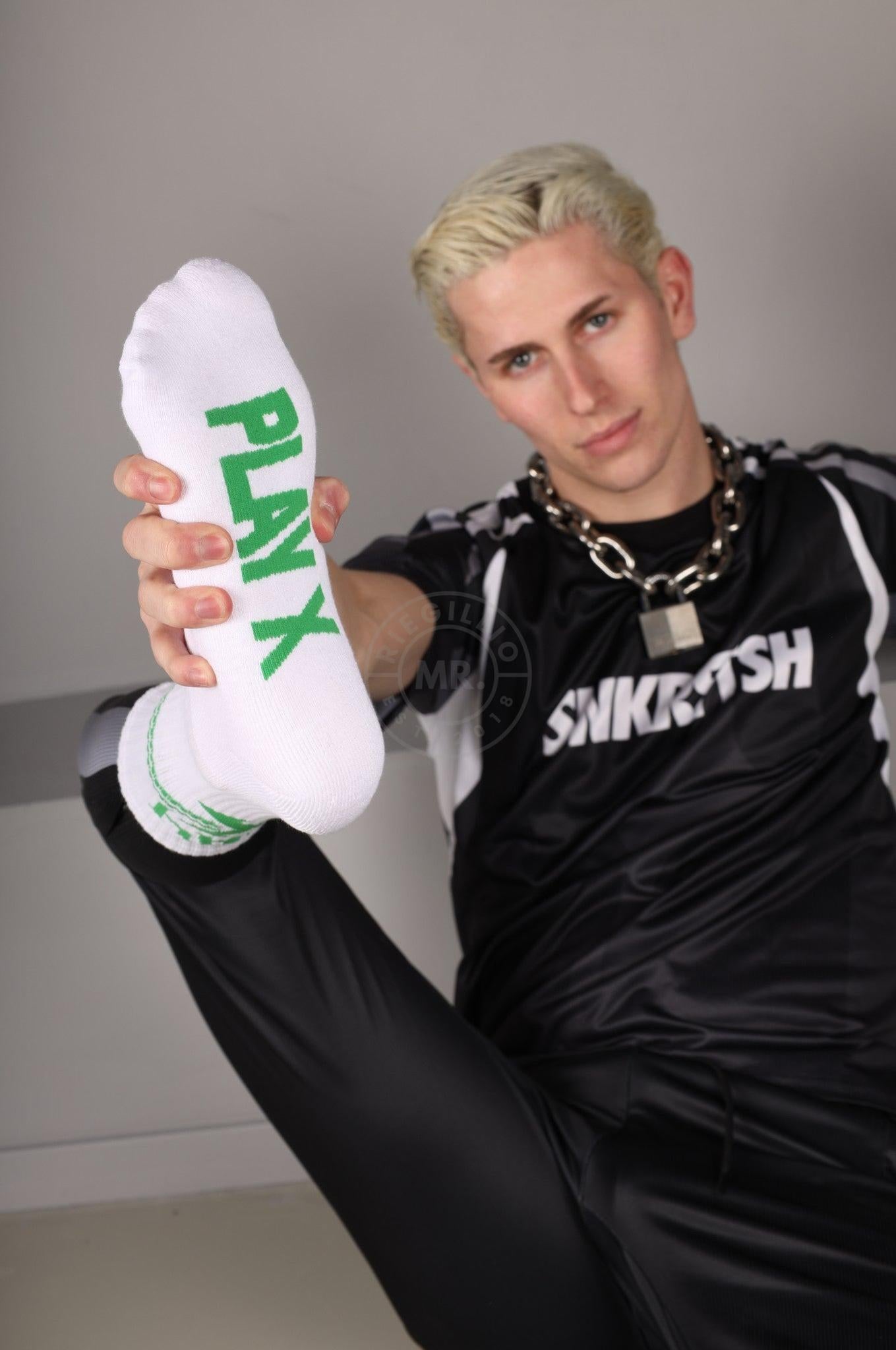 SNKRFTSH PLAY X Socks at MR. Riegillio