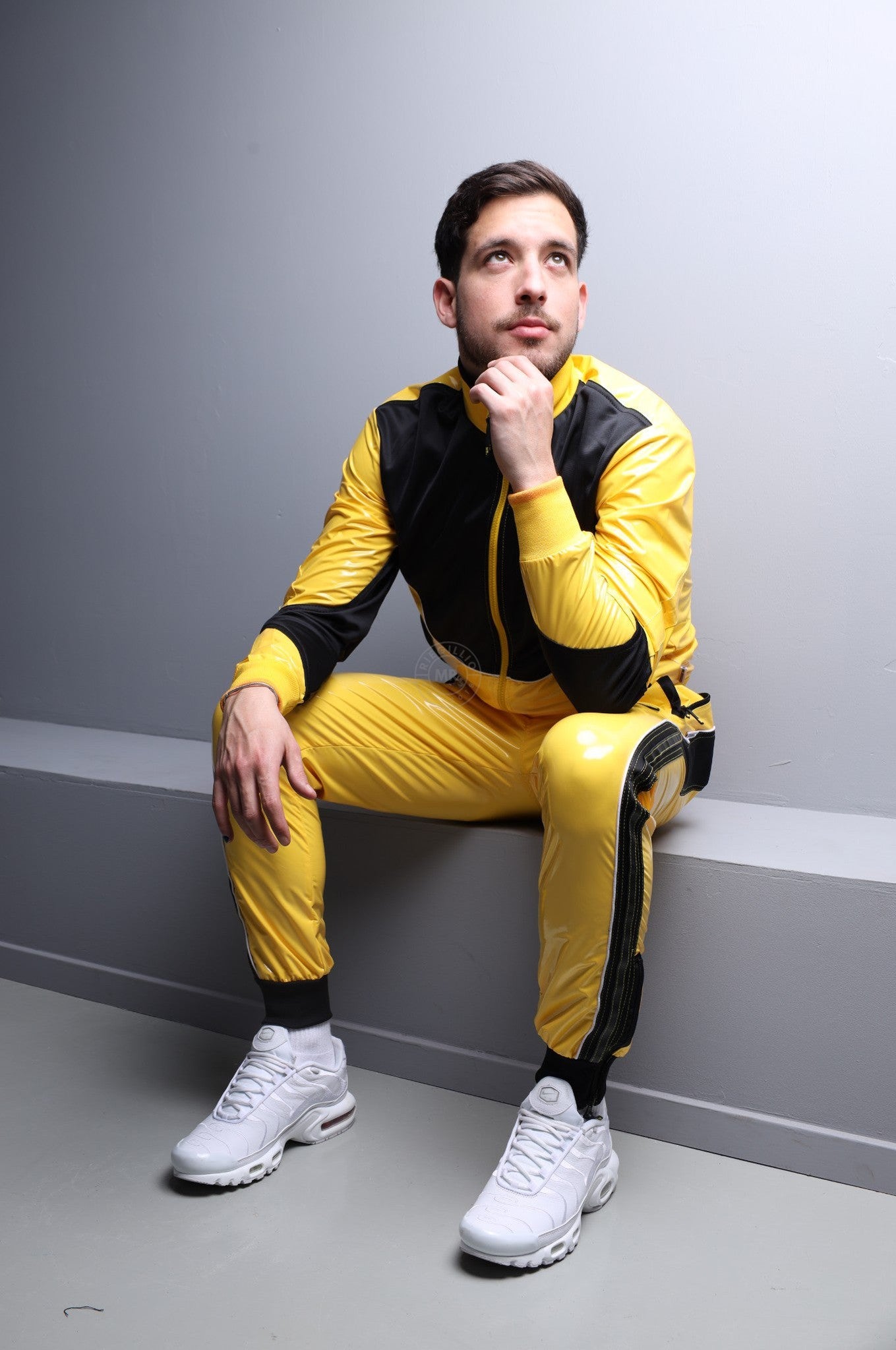 PVC 24 Tracksuit Pants – Yellow at MR. Riegillio
