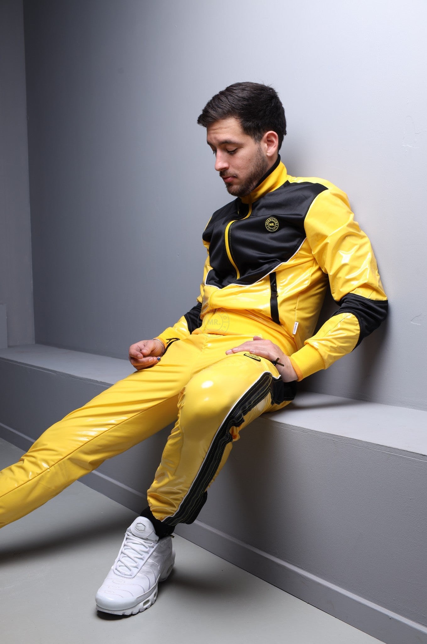 PVC 24 Tracksuit Jacket – Yellow at MR. Riegillio