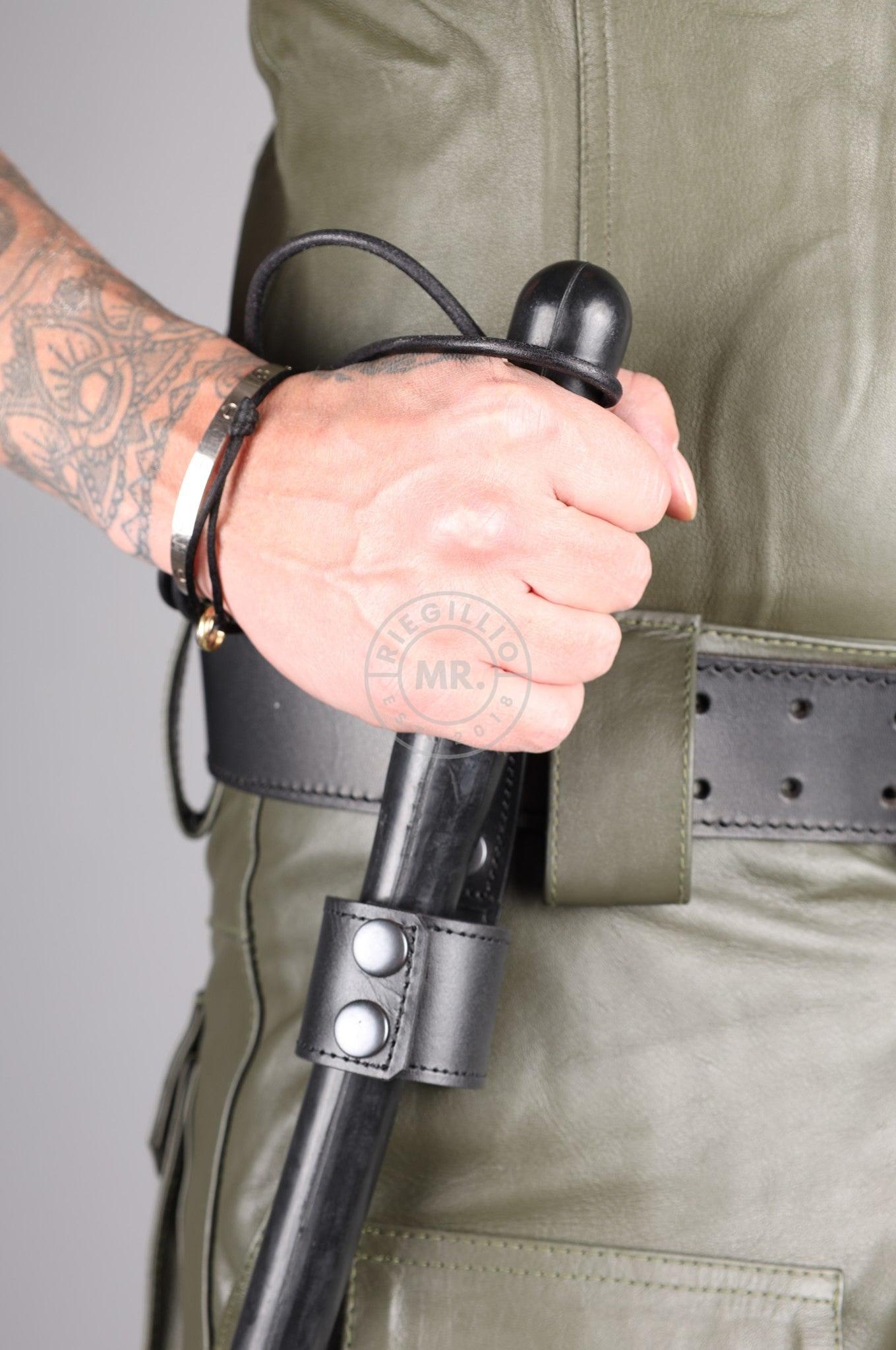 Black Leather Truncheon Holder at MR. Riegillio
