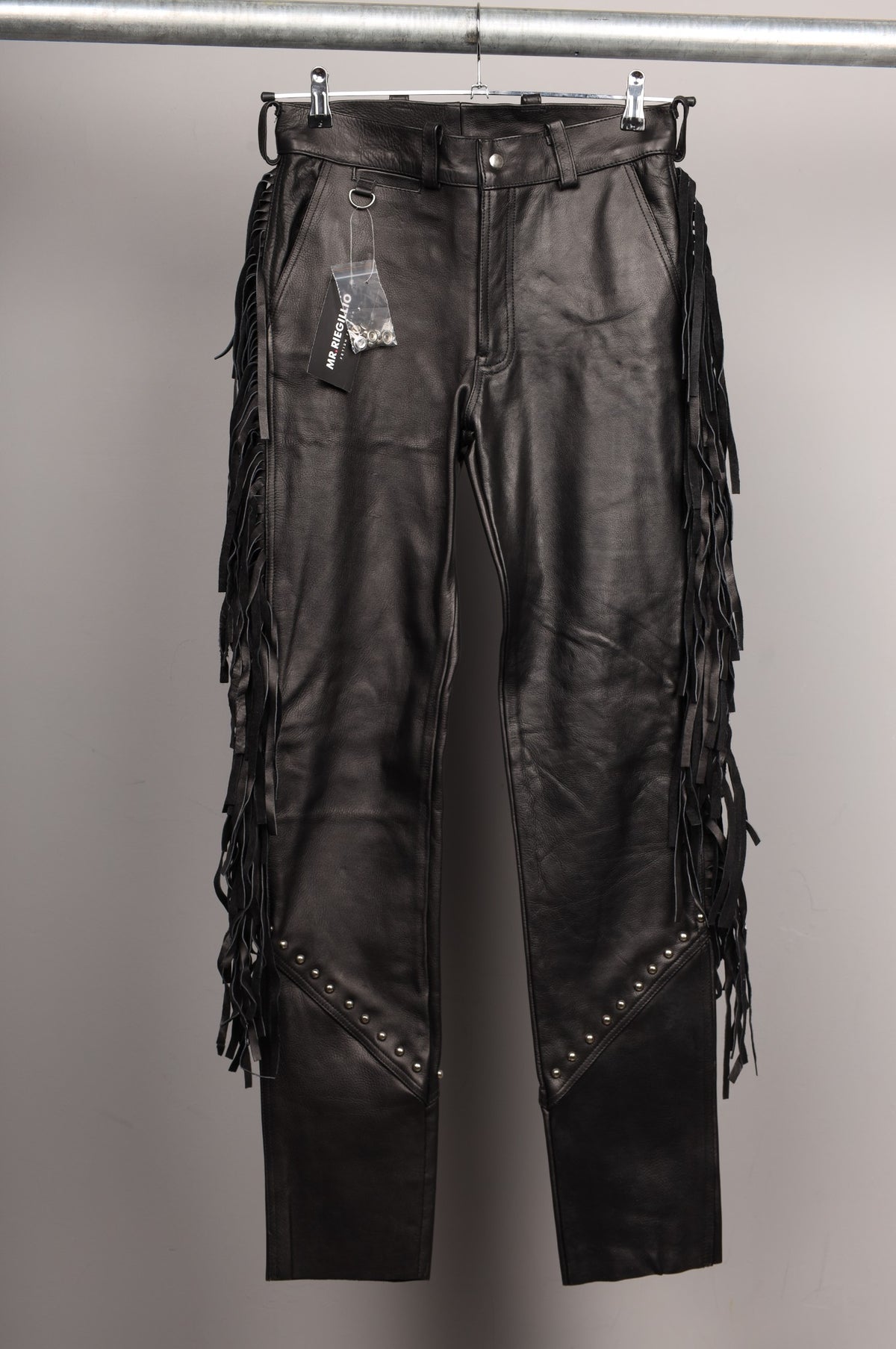#323 Cowhide Leather Pants