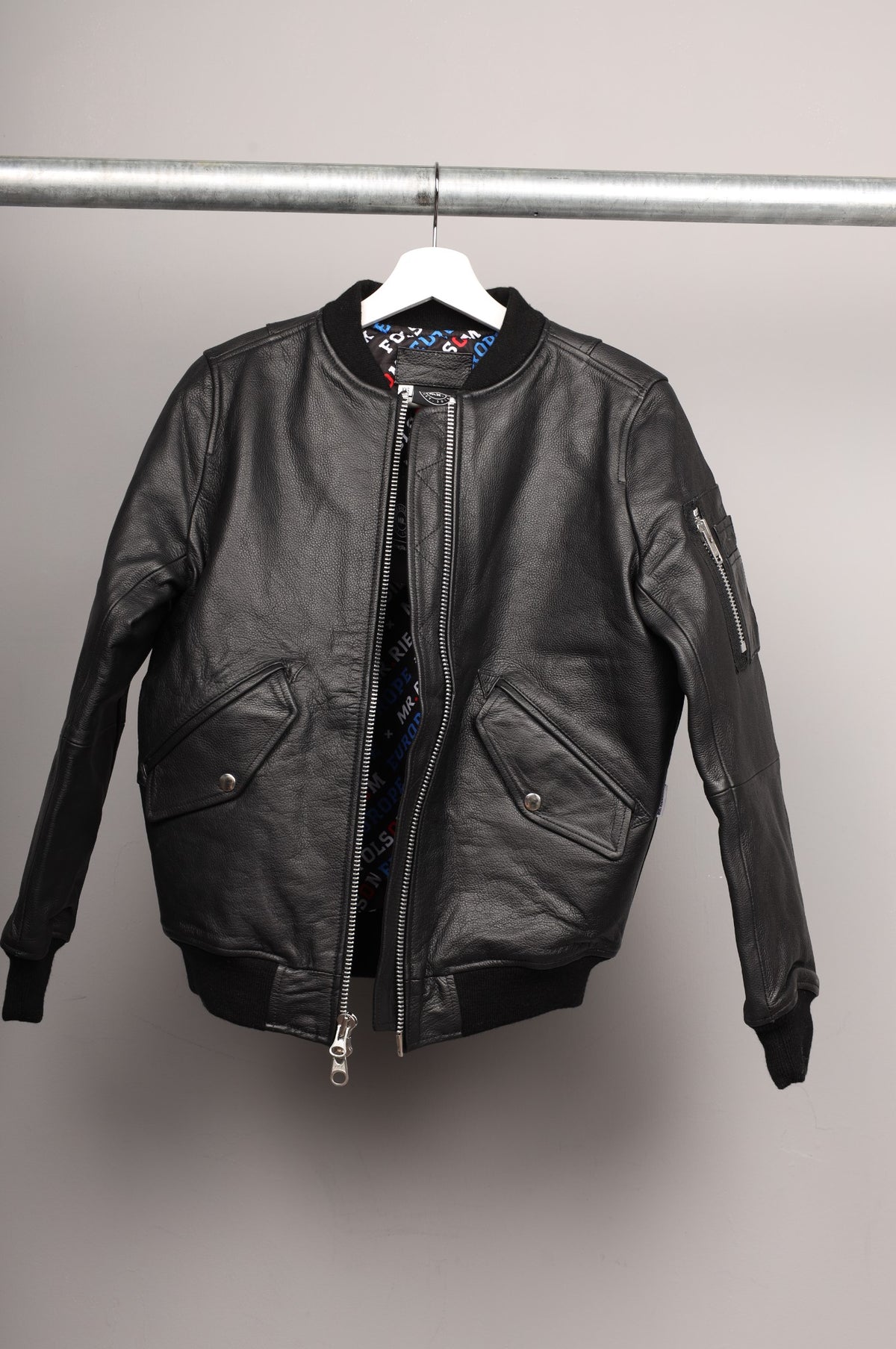 #328 Cowhide Leather Jacket