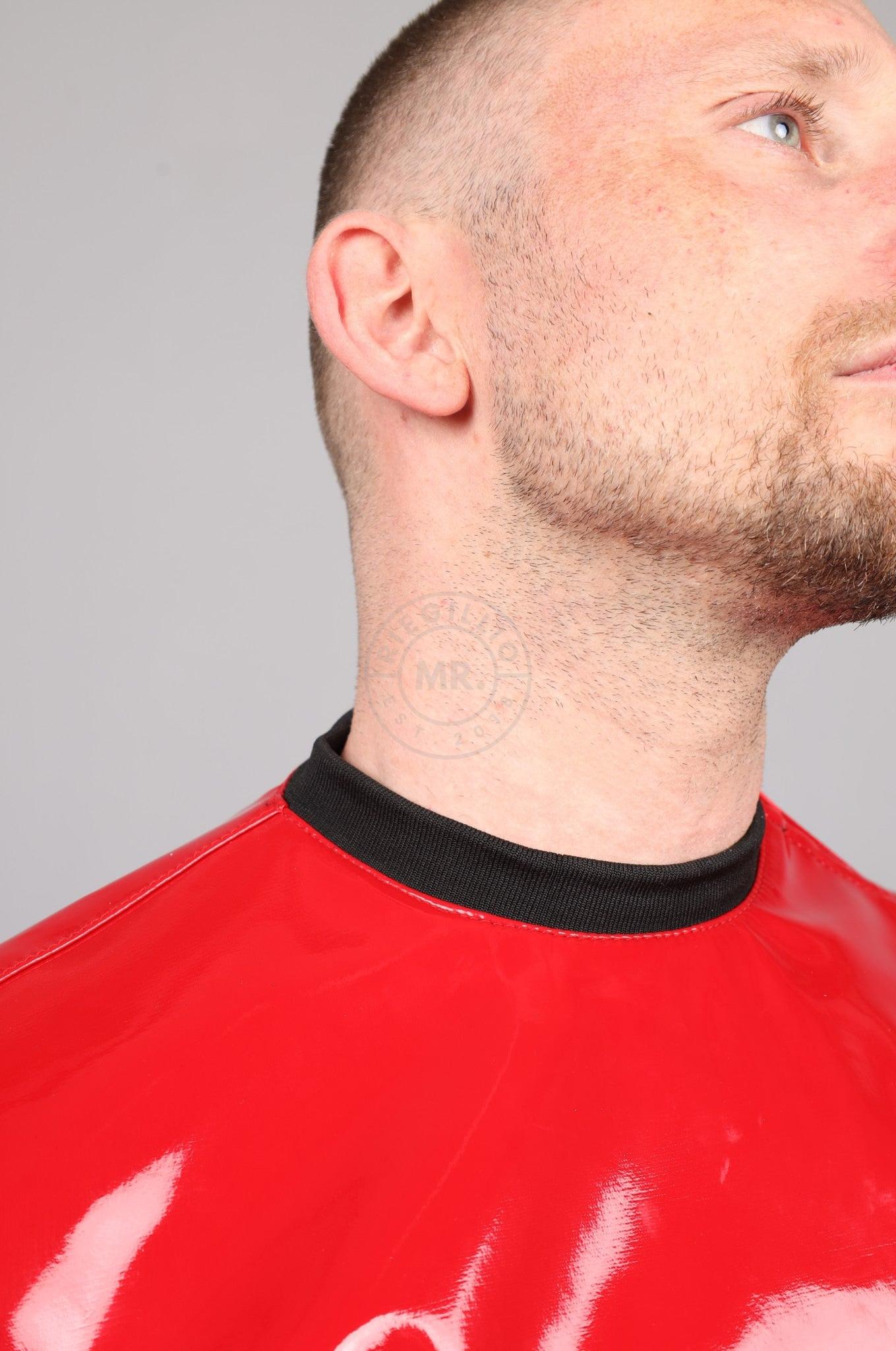 SNKRFTSH Red PVC Sweater at MR. Riegillio
