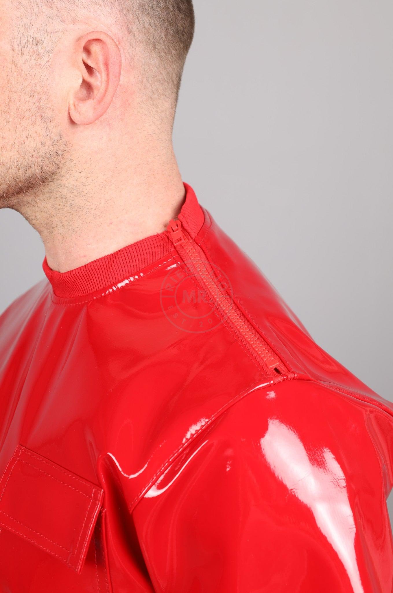 SNKRFTSH Red PVC T-Shirt at MR. Riegillio