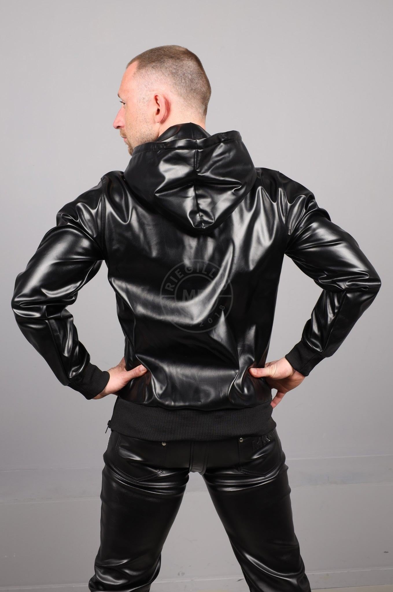 Black MR. Zip Up Hoodie at MR. Riegillio