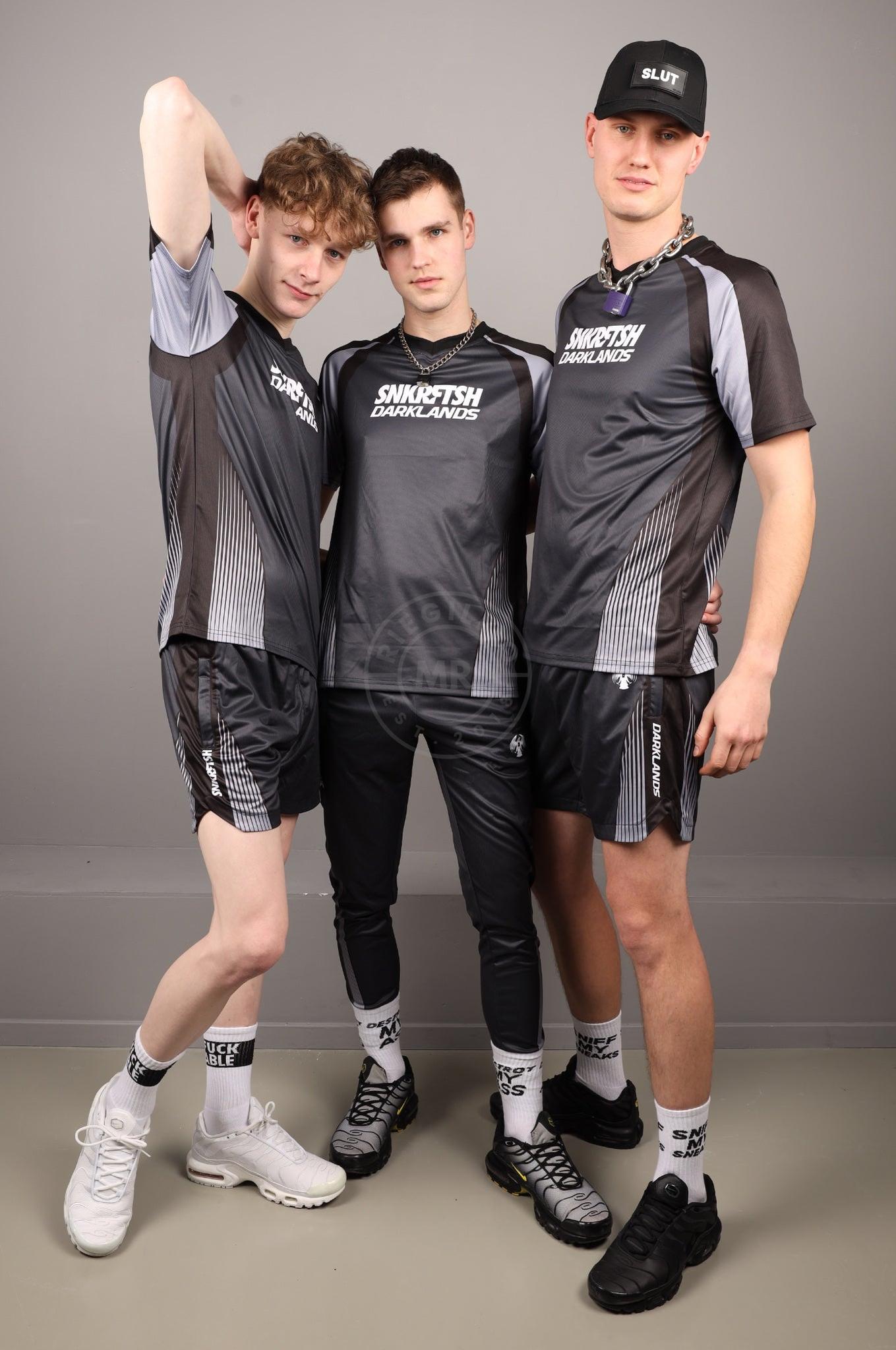 SNKRFTSH x DARKLANDS Sports Shorts at MR. Riegillio