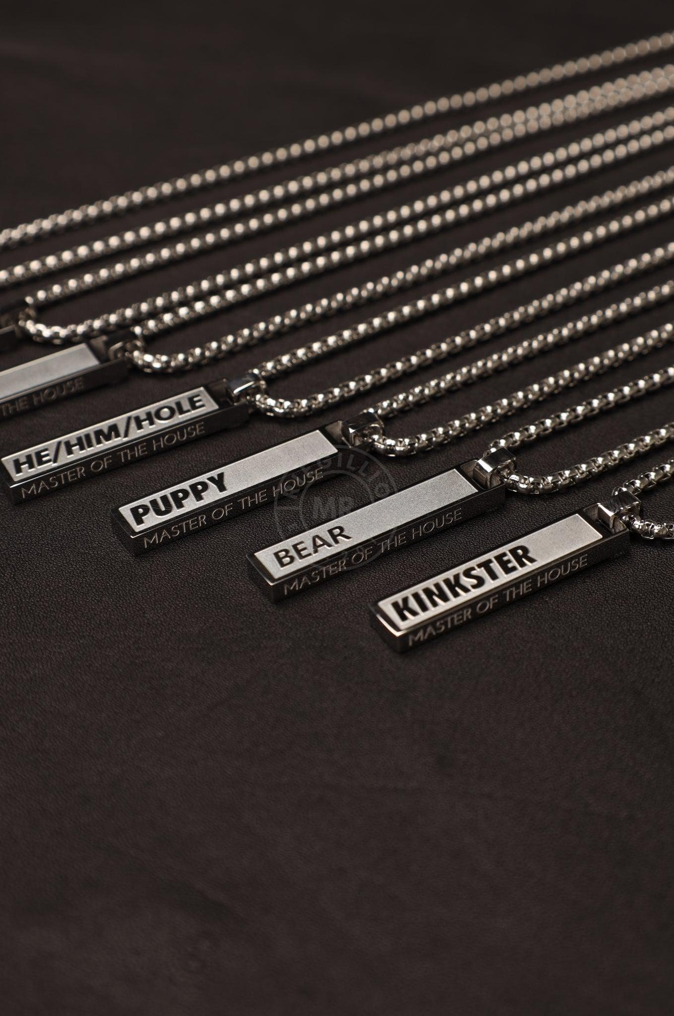 Master of the House Pendant Bar - HE/HIM/HOLE at MR. Riegillio