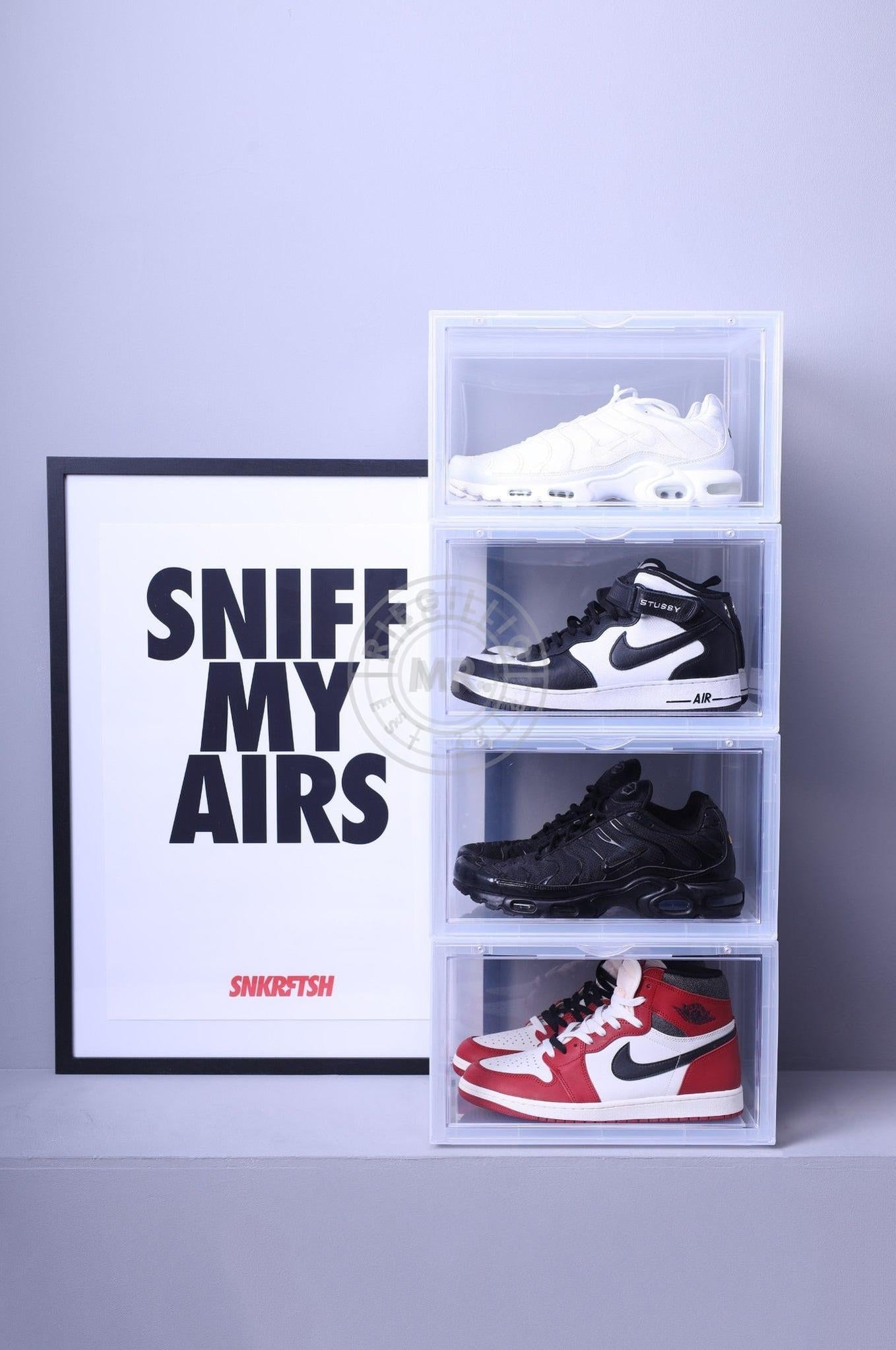 SNKRFTSH Poster SNIFF MY AIRS at MR. Riegillio