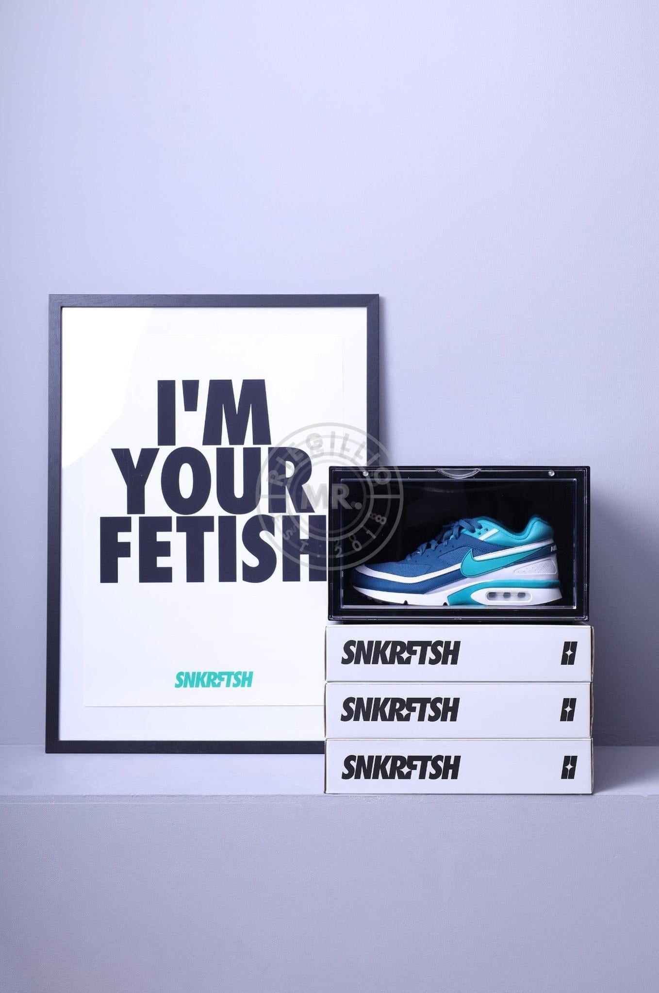 SNKRFTSH Poster I'M YOUR FETISH at MR. Riegillio