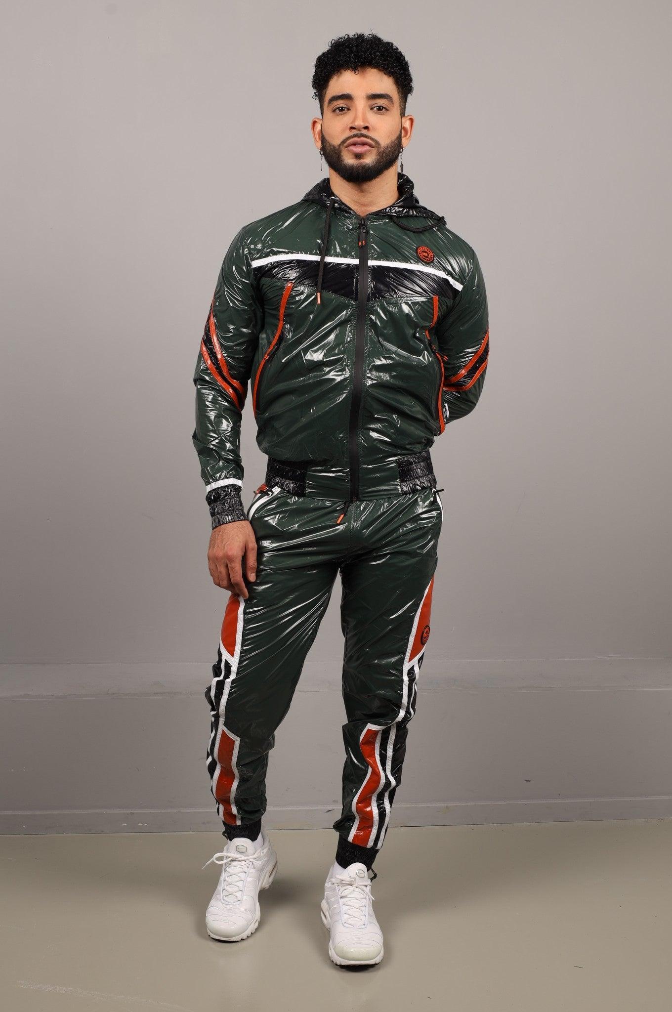 Shiny Nylon Tracksuit Pants - LUCIOS at MR. Riegillio