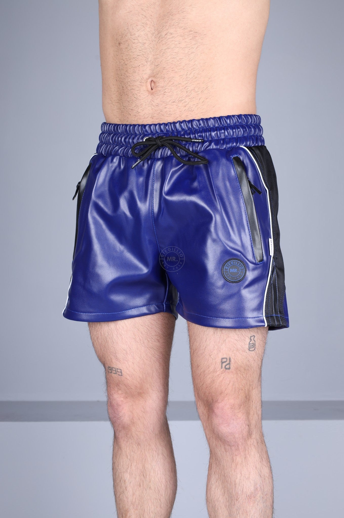 MR. 24 Track Short - Blue at MR. Riegillio