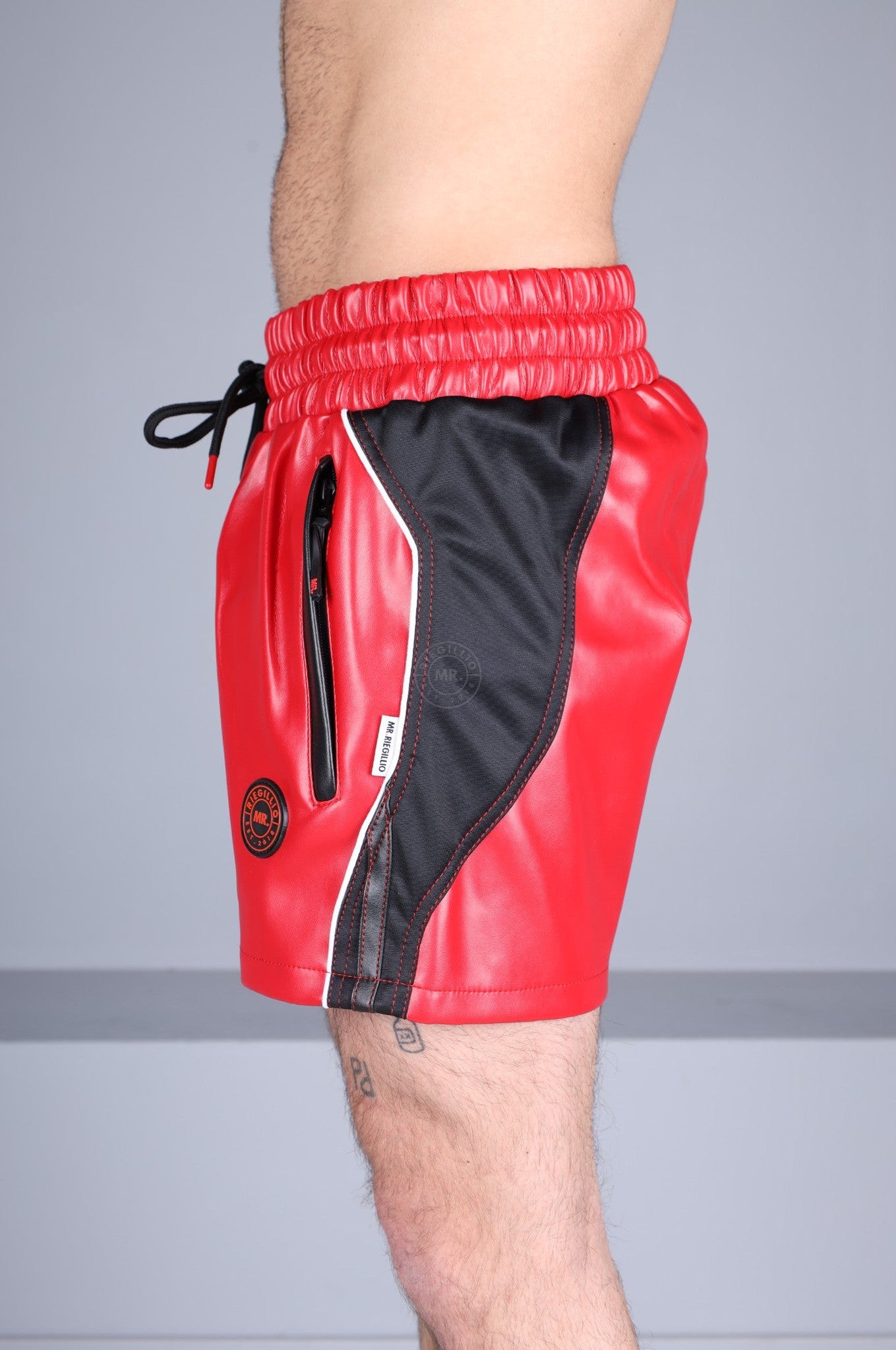 MR. 24 Track Short - Red at MR. Riegillio
