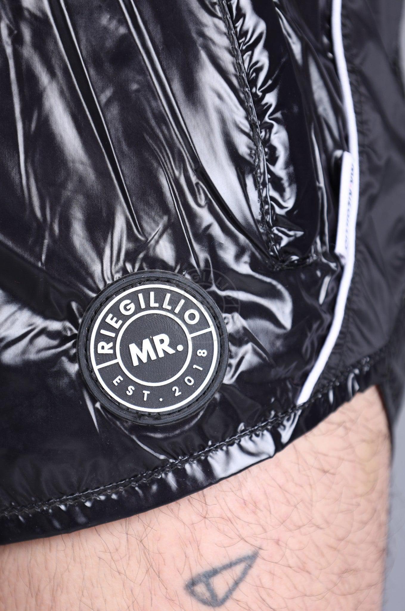 Shiny Nylon 24 Mini Short - Black at MR. Riegillio