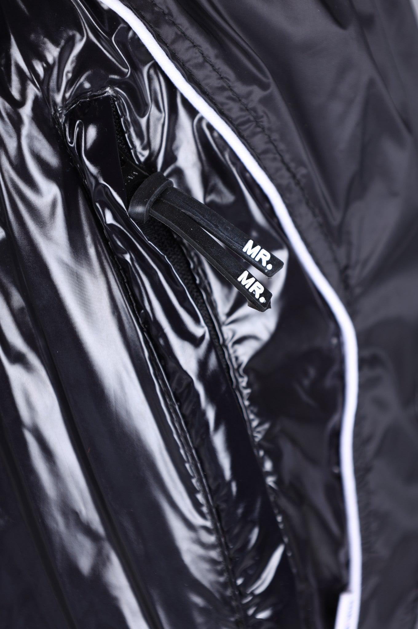 Shiny Nylon 24 Mini Short - Black at MR. Riegillio