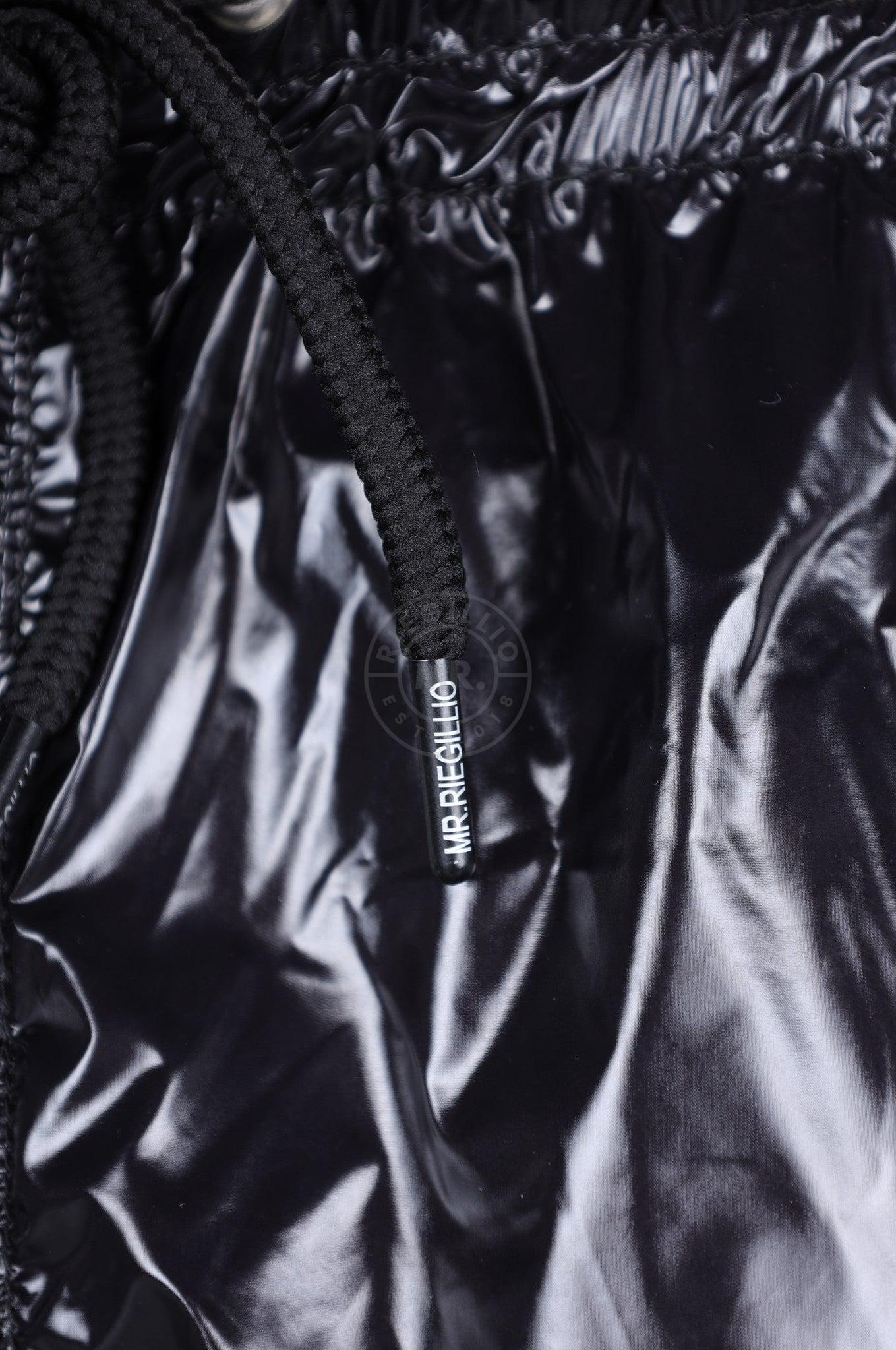 Shiny Nylon 24 Mini Short - Black at MR. Riegillio