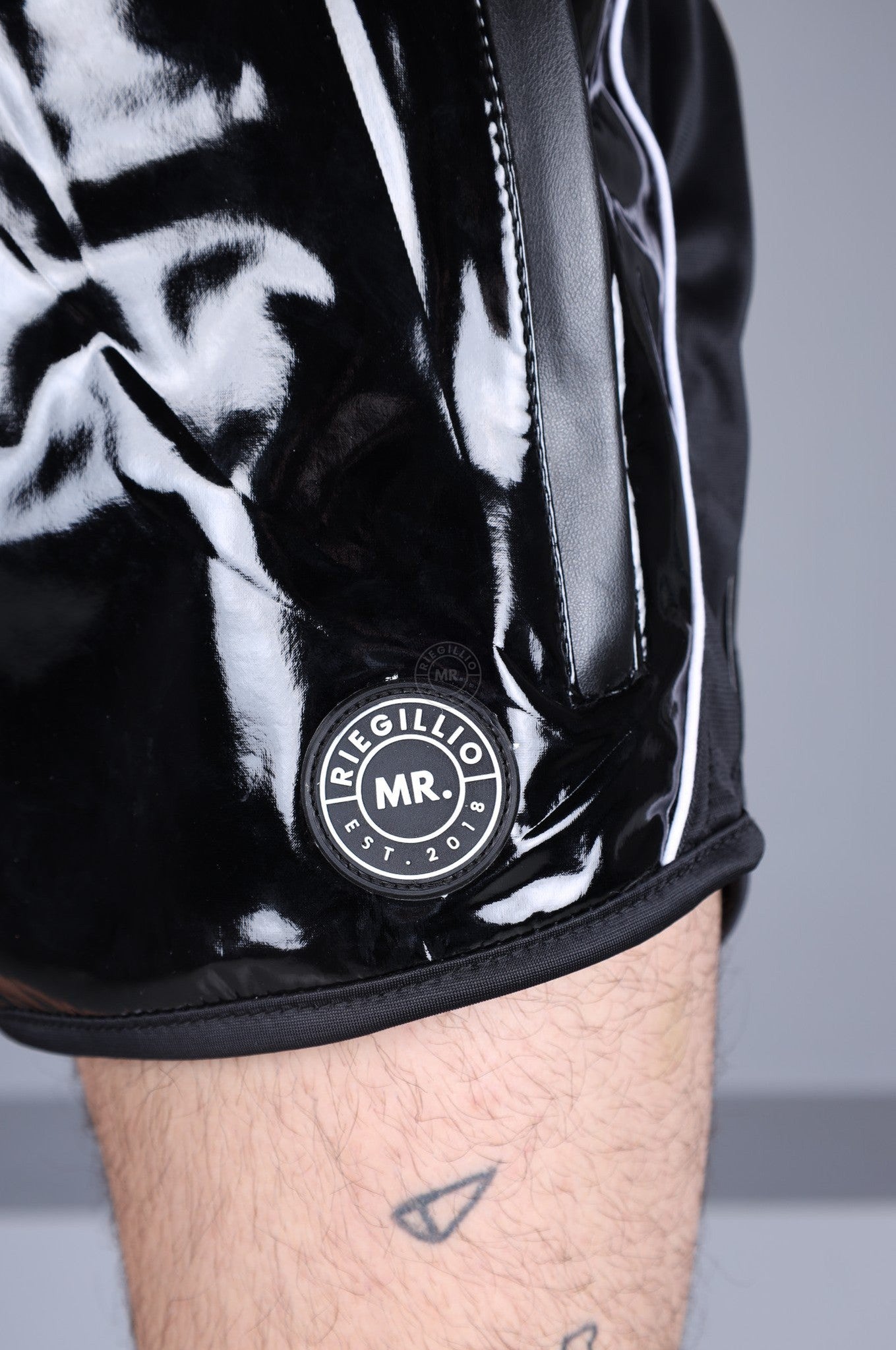 PVC 24 Mini Short Thru Zip – Black at MR. Riegillio