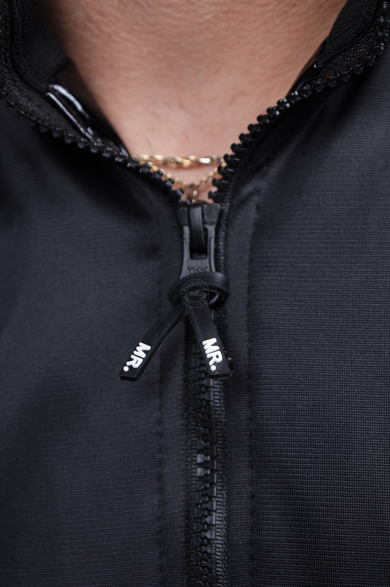 PVC 24 Tracksuit Sleeveless Jacket - Black at MR. Riegillio