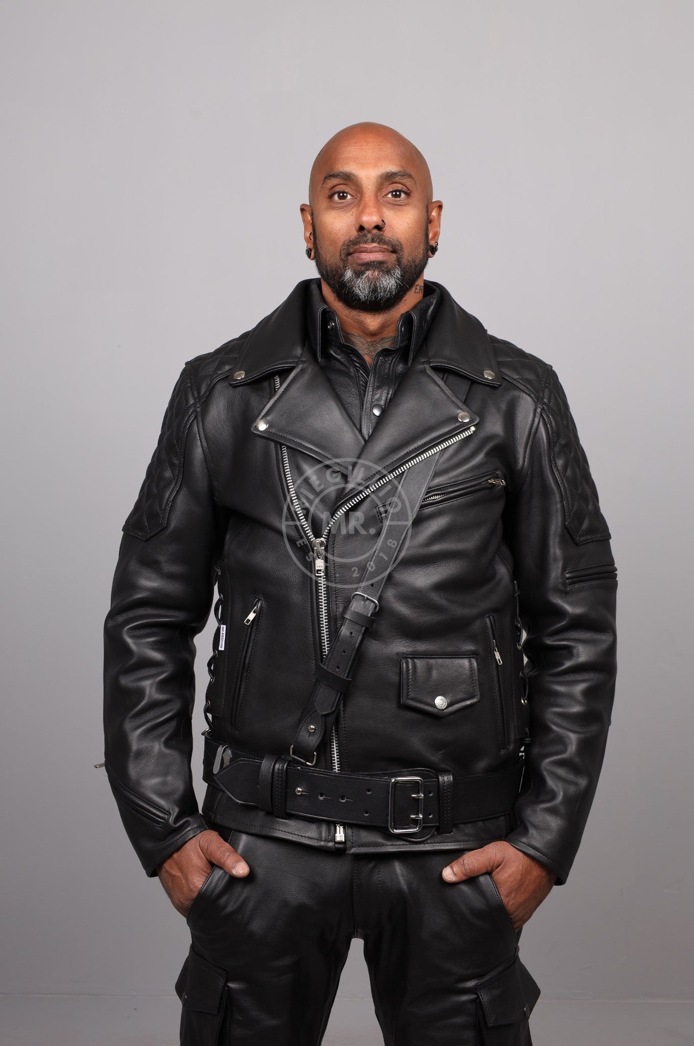 Leather Uniform Jacket at MR. Riegillio