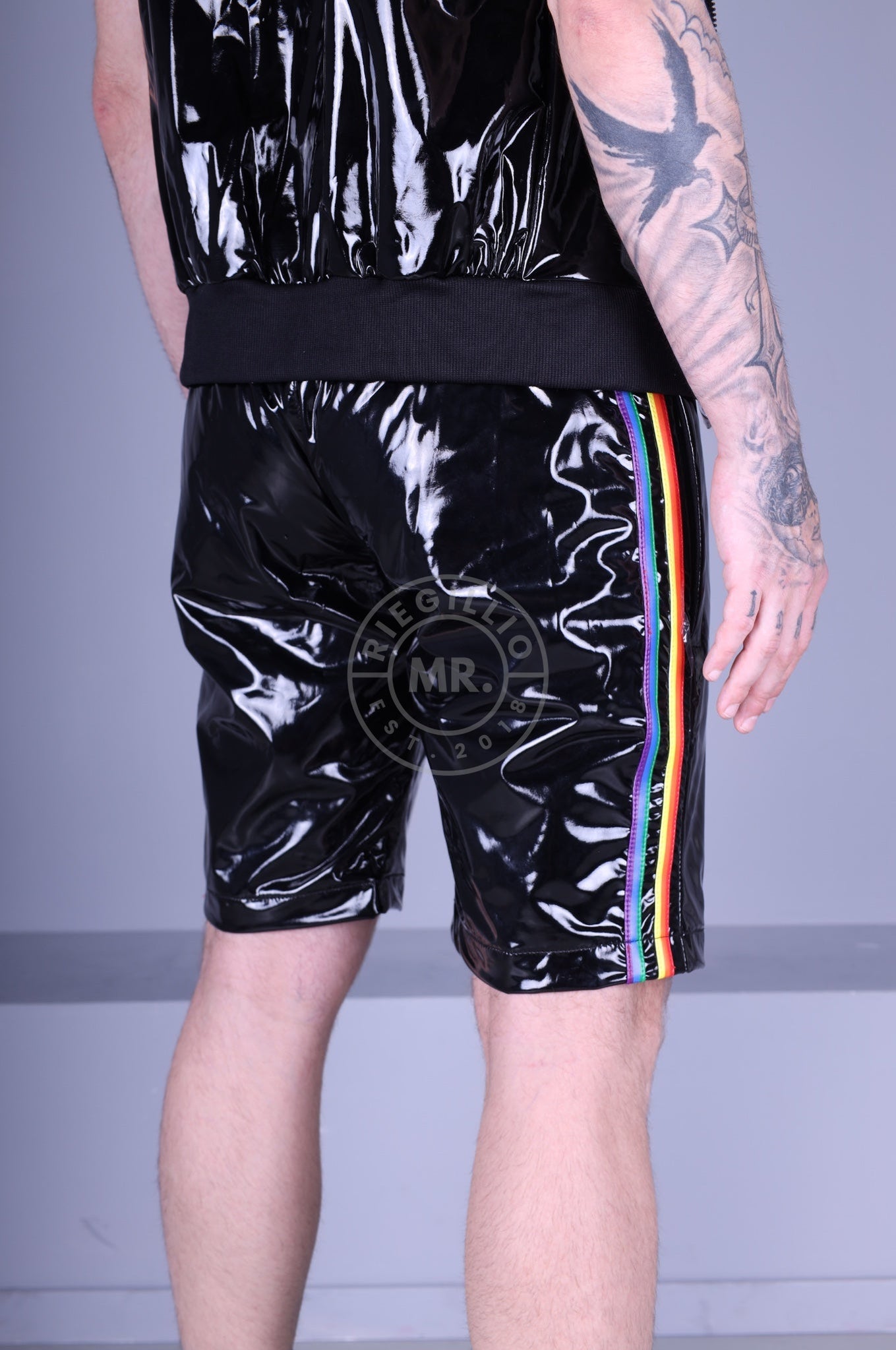 Black PVC Short - PROUD at MR. Riegillio