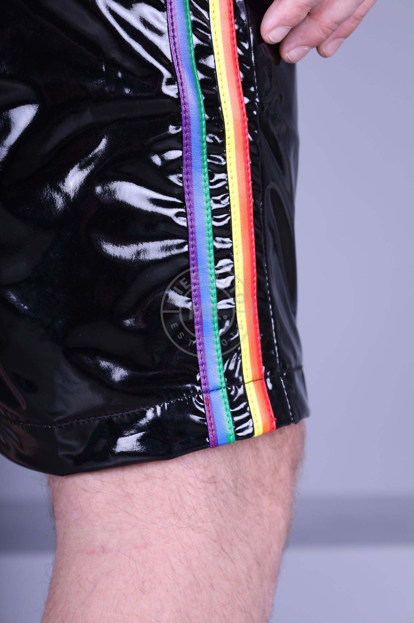 Black PVC Short - PROUD at MR. Riegillio