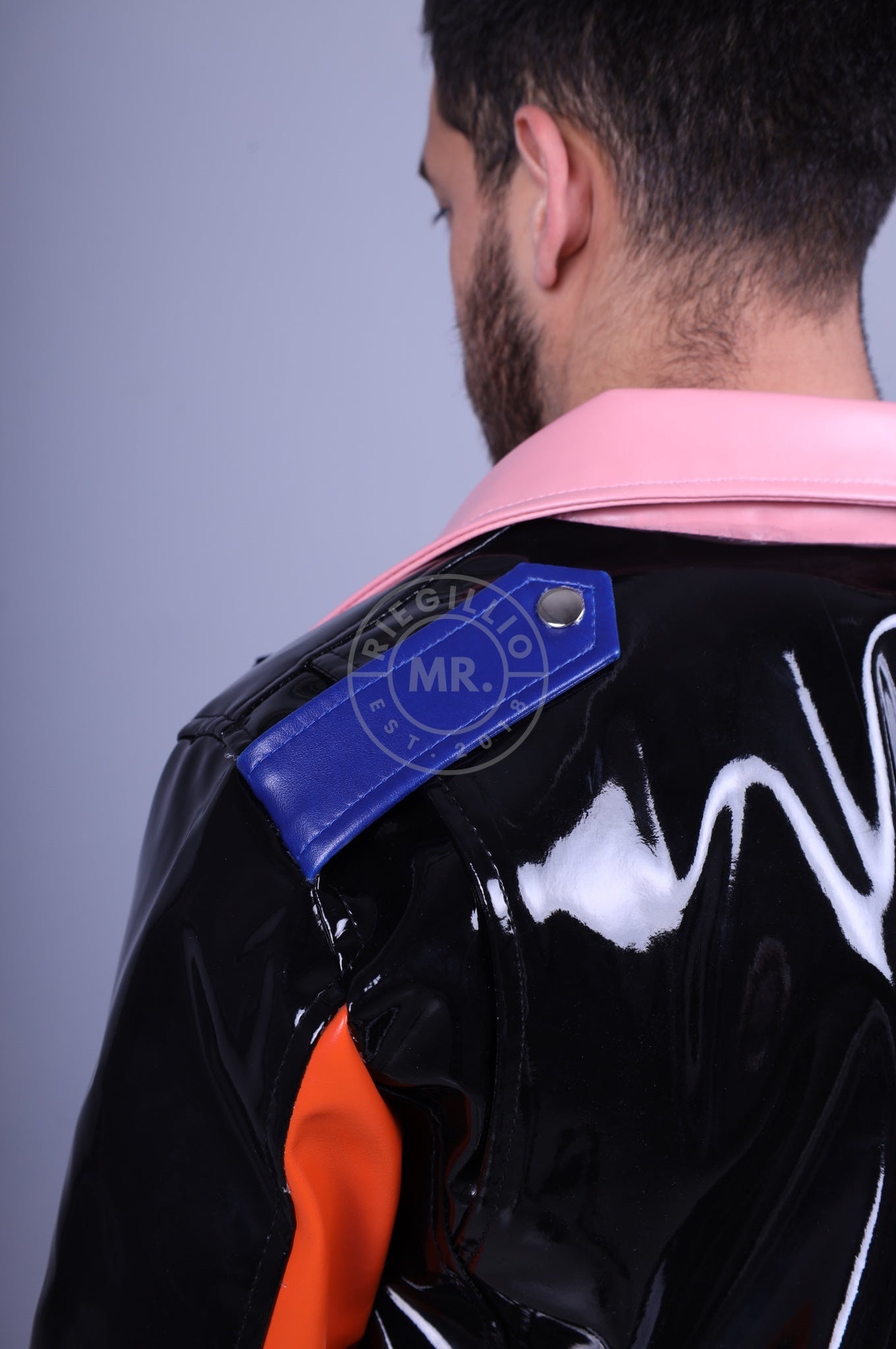 Colored PVC Brando Jacket at MR. Riegillio