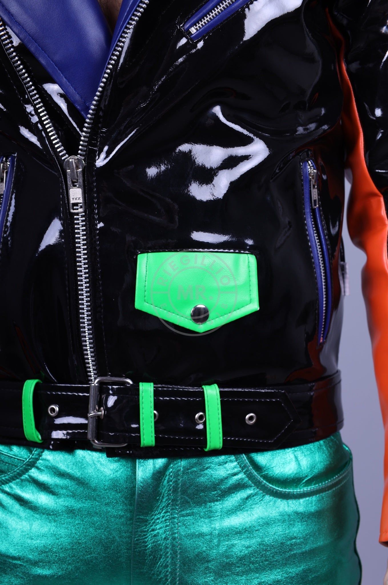 Colored PVC Brando Jacket at MR. Riegillio