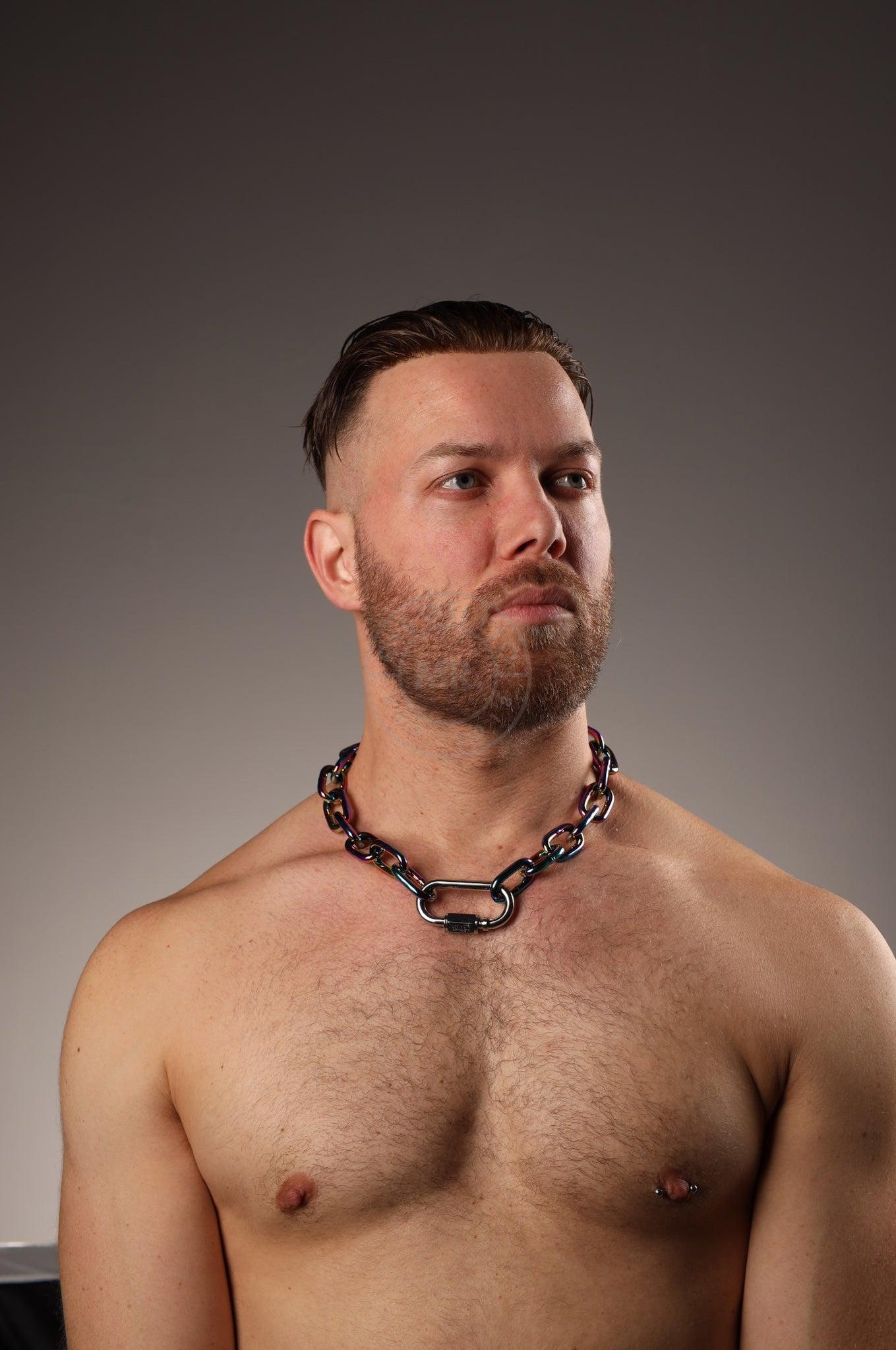 SIRAINER Chain Collar - Rainbow at MR. Riegillio
