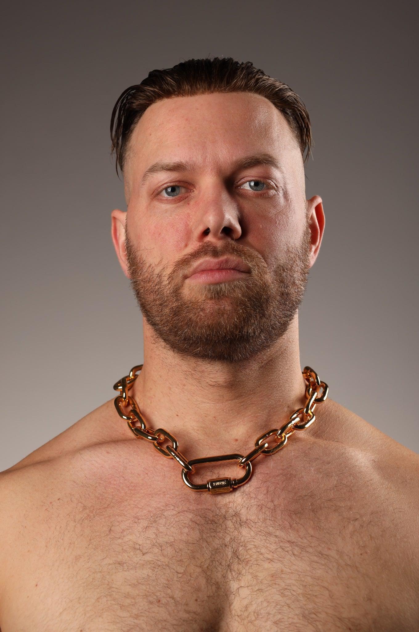 SIRAINER Chain Collar - Gold at MR. Riegillio