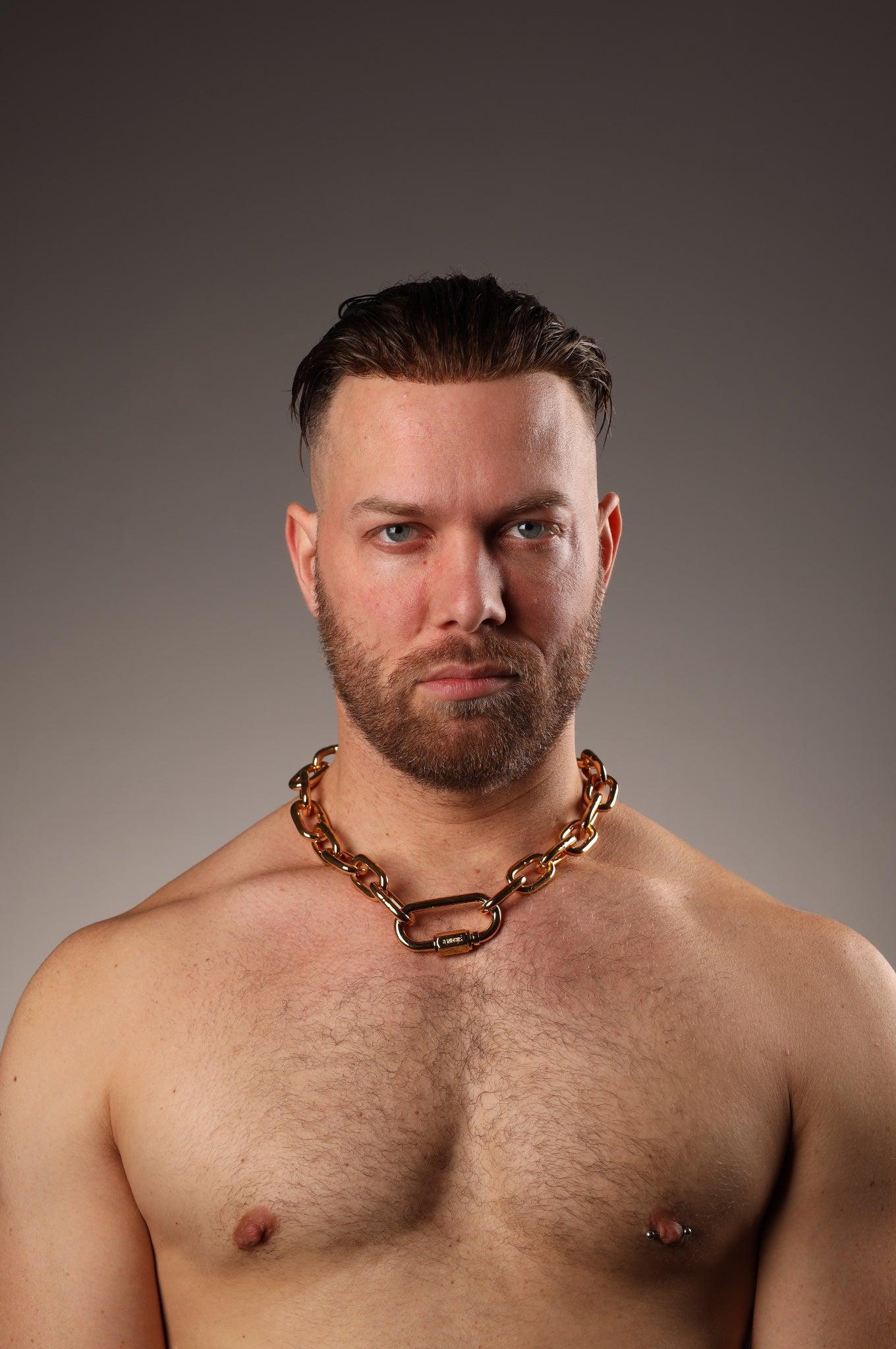 SIRAINER Chain Collar - Gold at MR. Riegillio
