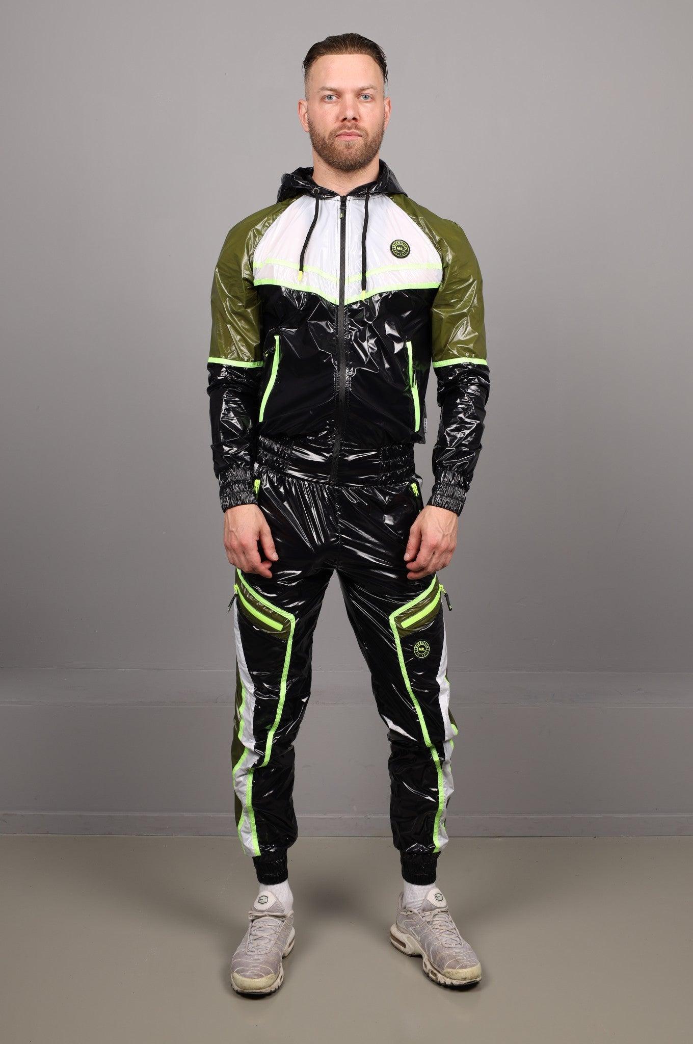 Shiny Nylon Tracksuit Pants - FUNIS at MR. Riegillio