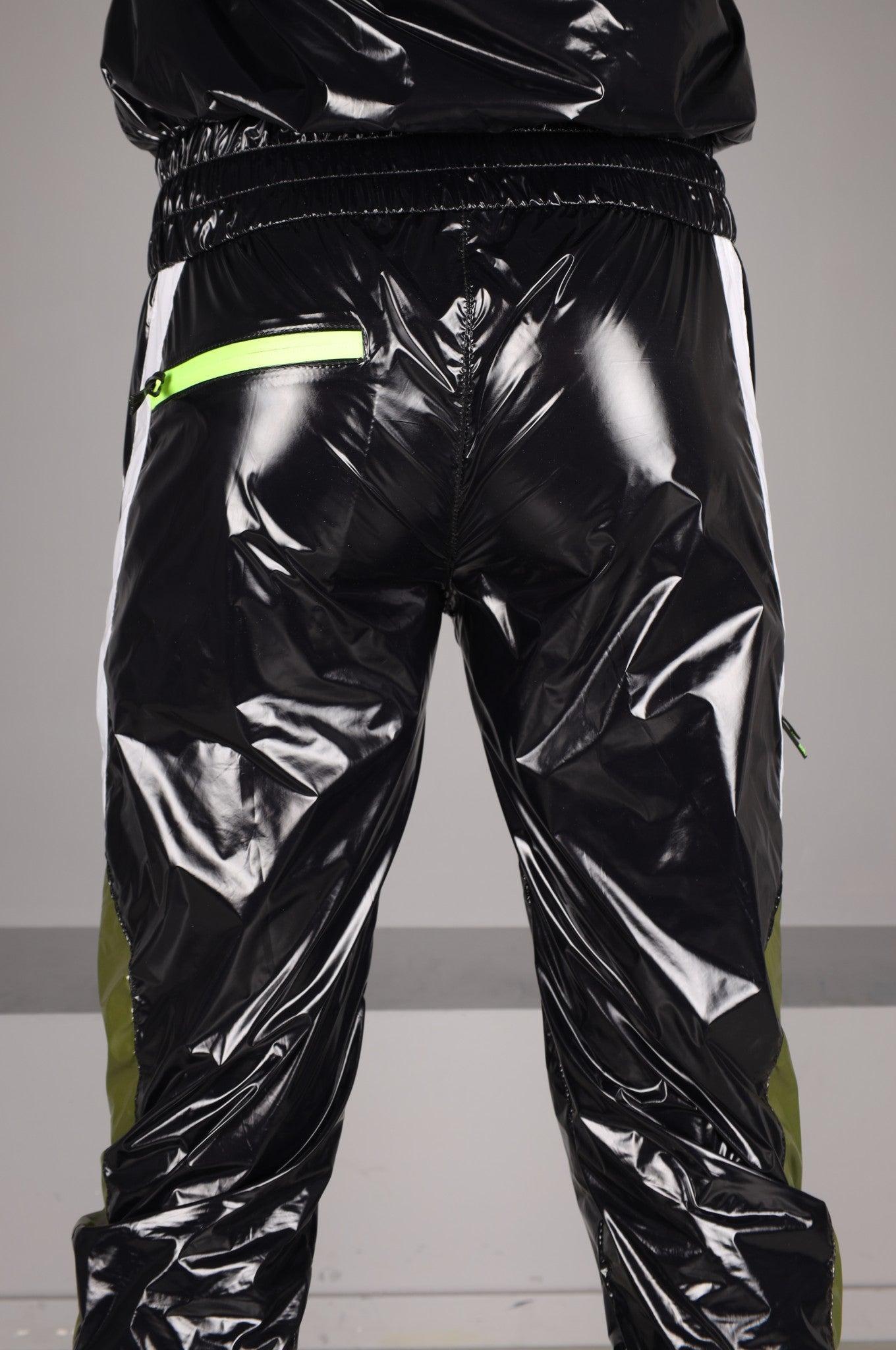 Shiny Nylon Tracksuit Pants - FUNIS at MR. Riegillio