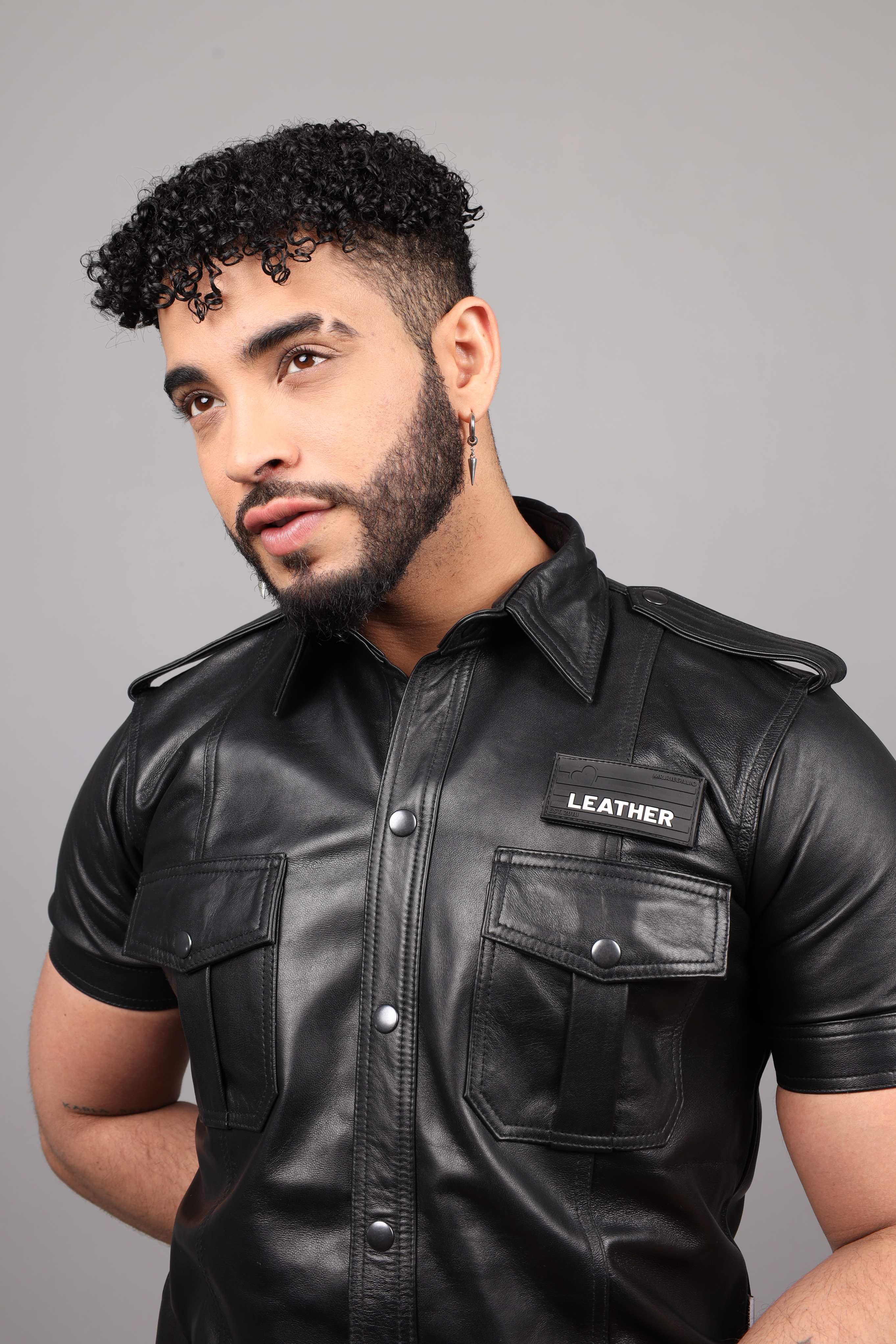 Rubber Velcro Patch - SLAVE - Black at MR. Riegillio