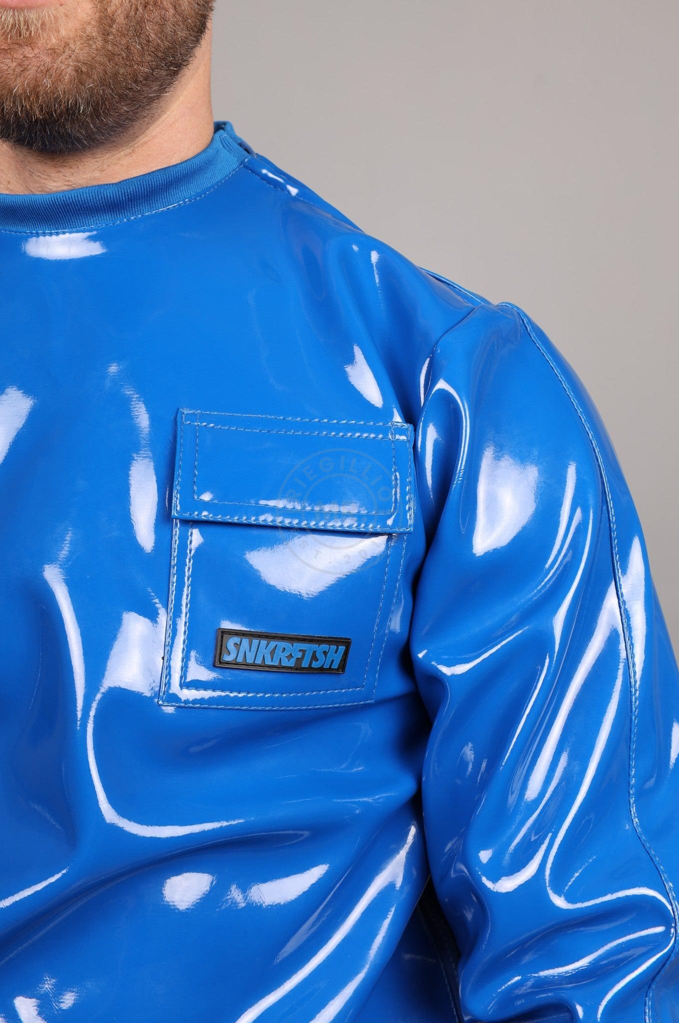 SNKRFTSH Blue PVC Sweater at MR. Riegillio