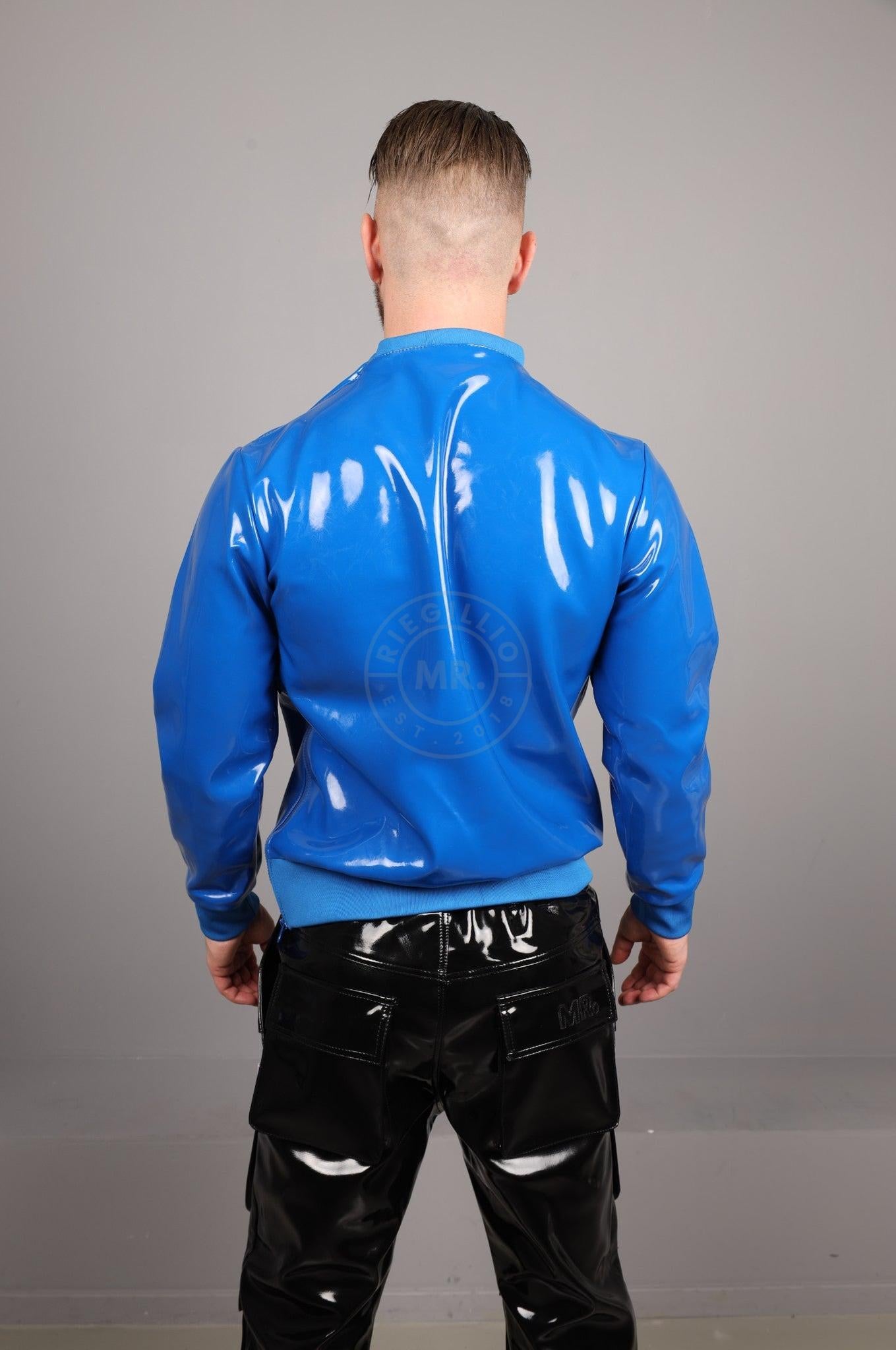 SNKRFTSH Blue PVC Sweater at MR. Riegillio