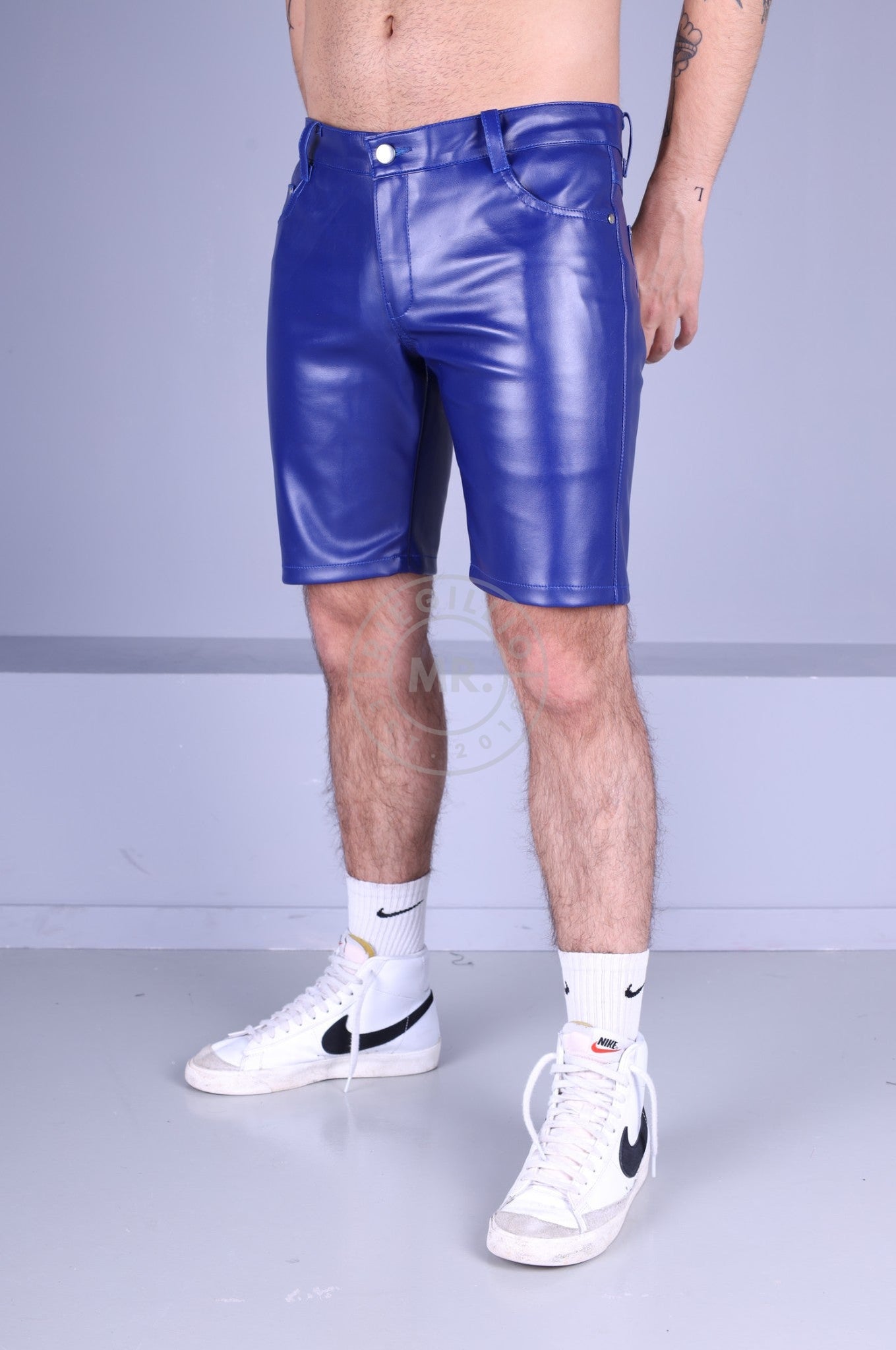 MR. 5-Pocket Short Blue